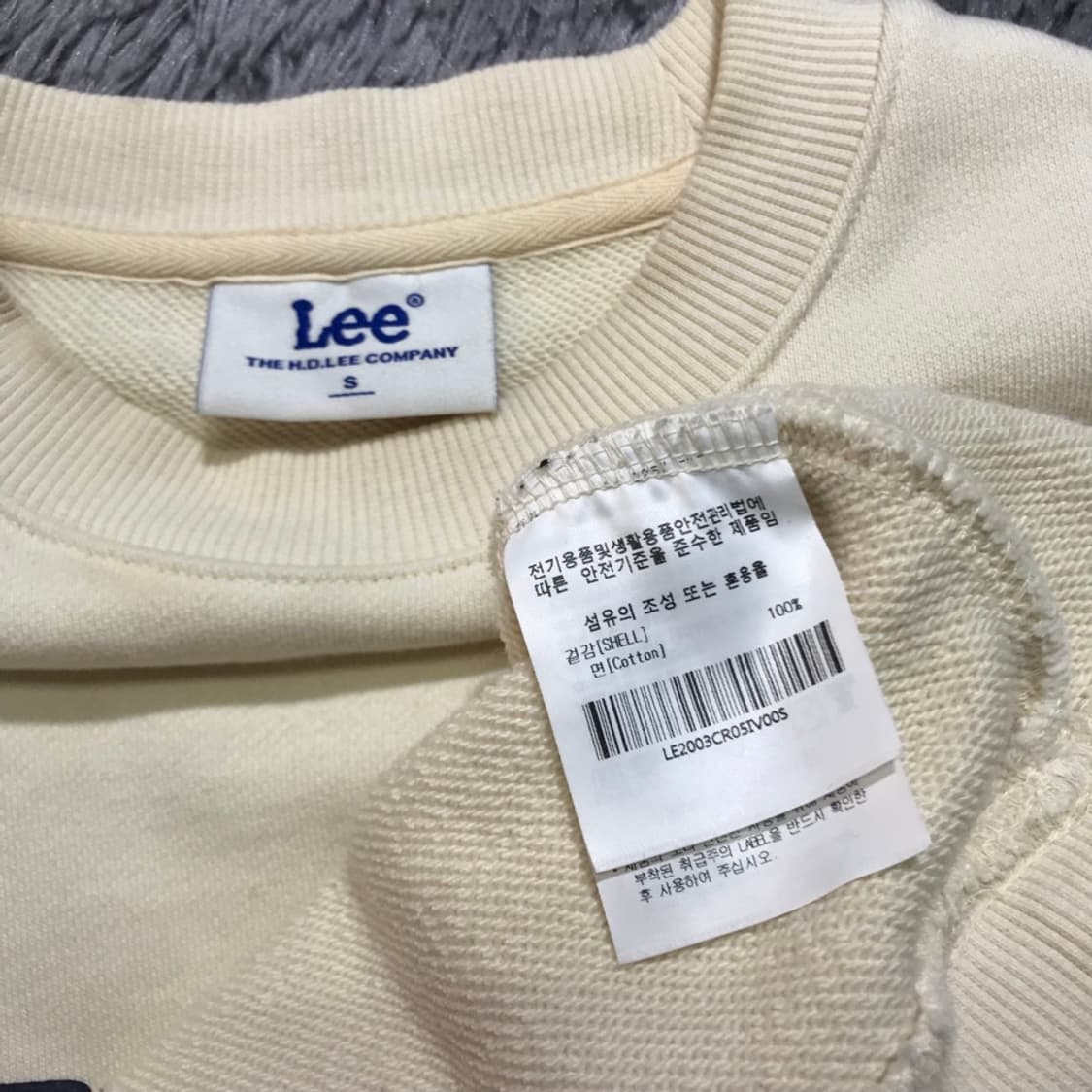 [[S(실M), 공용] 리(LEE) 오버핏 맨투맨@243 상품이미지4