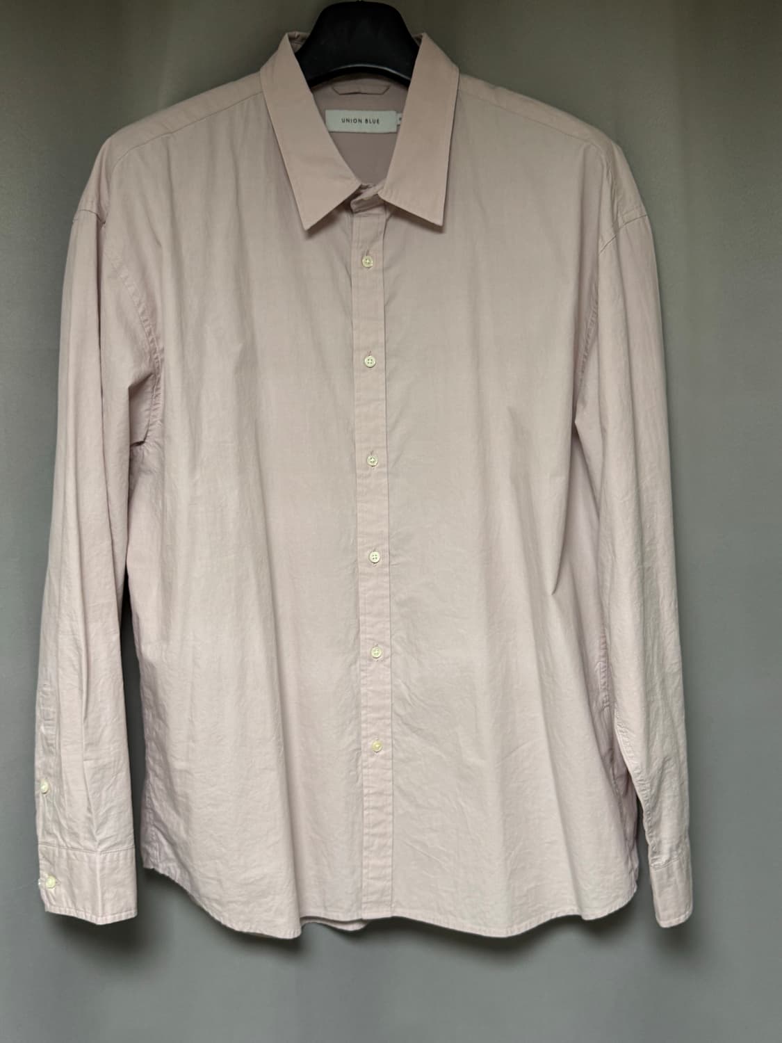 유니온블루 런드리 셔츠 XL (화이트, 그레이 핑크, 레몬) 개당 2.0 상품이미지3