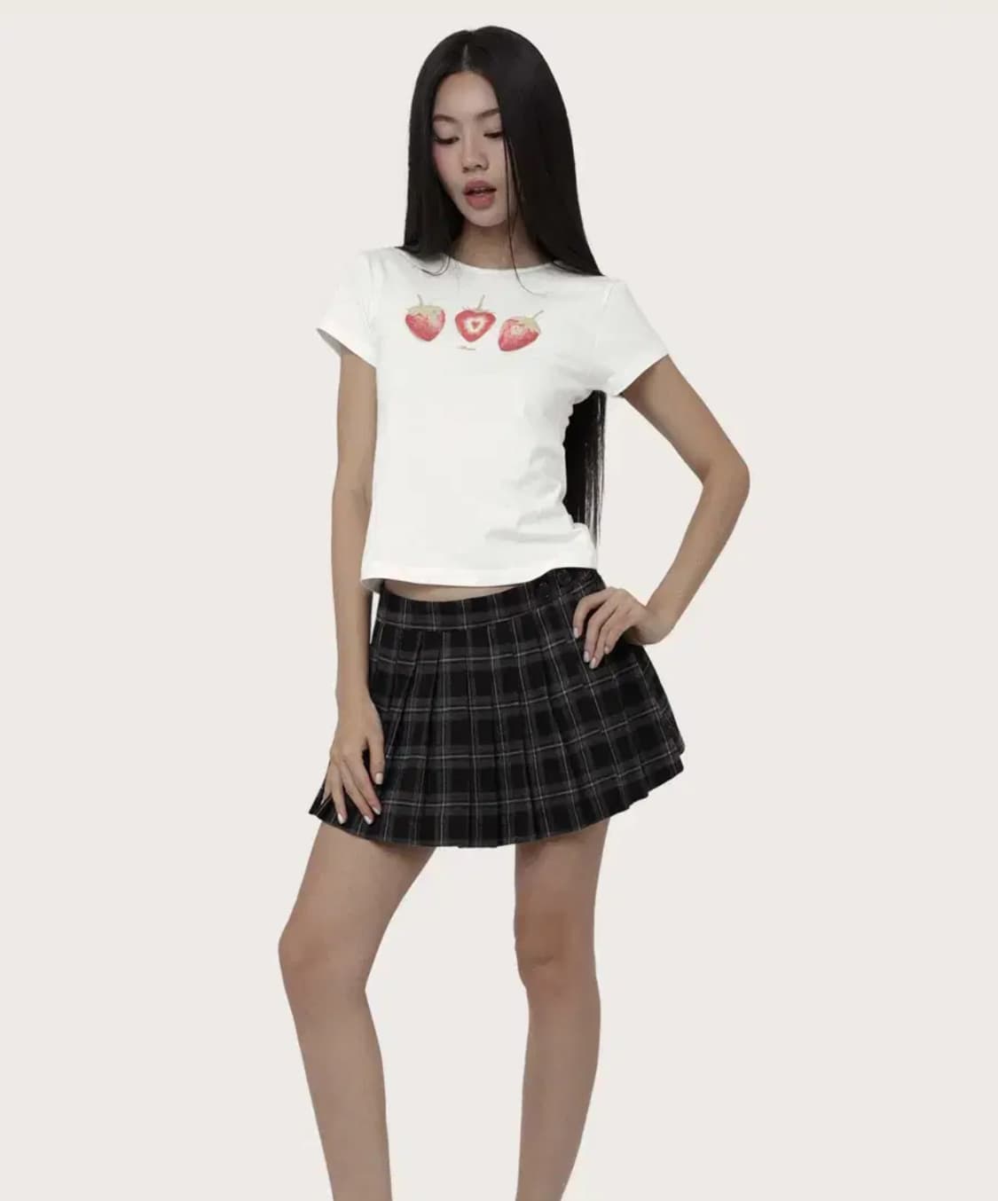 클리시어 딸기 티 스트로베리 반팔 티셔츠 상품이미지1