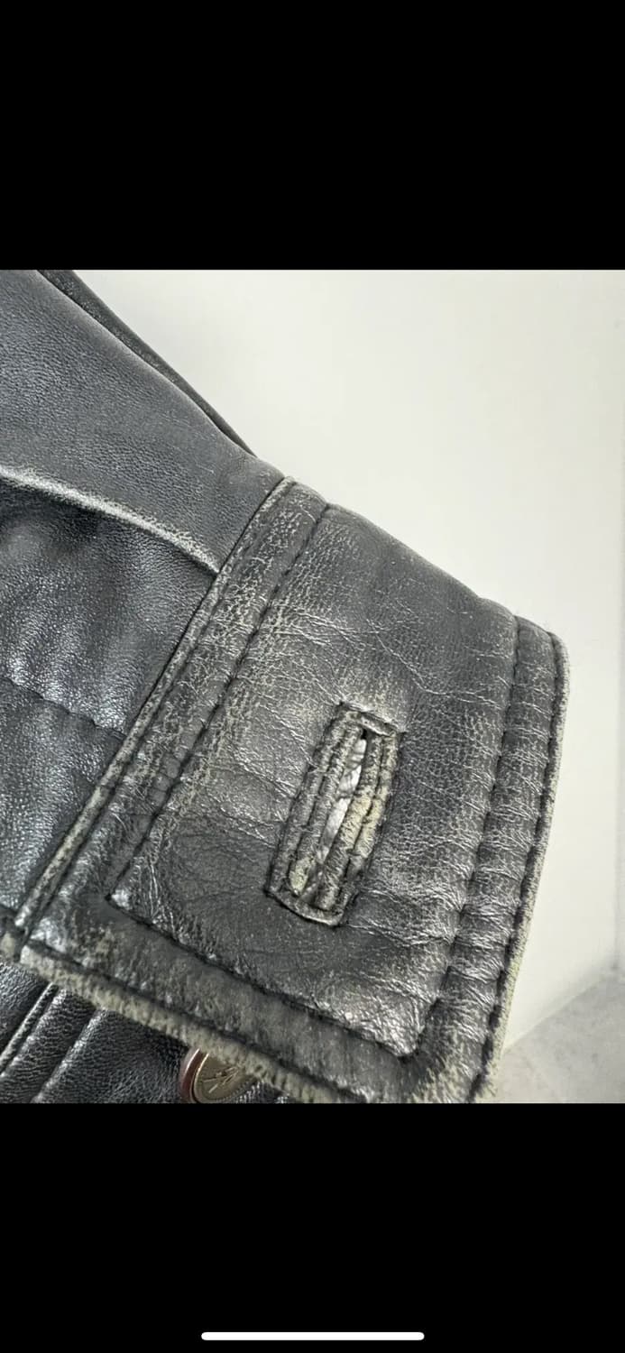 입생로랑 밍크퍼 카라 디테일 가죽자켓 (퍼 탈부착 가능) H1948 상품이미지9