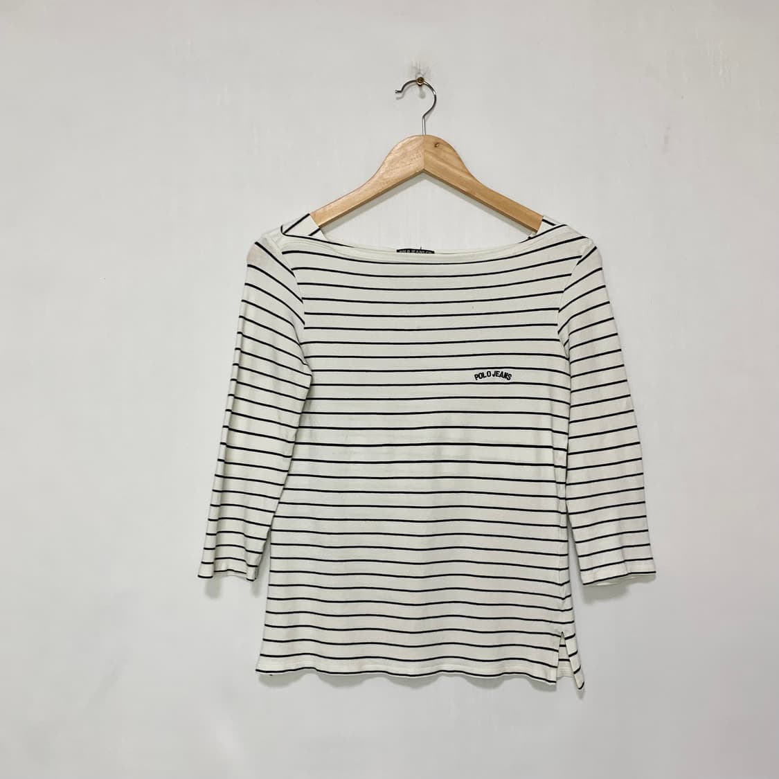 폴로 랄프로렌 폴로진스 스트라이프 7부 소매 티셔츠 롱슬리브 00s 상품이미지1