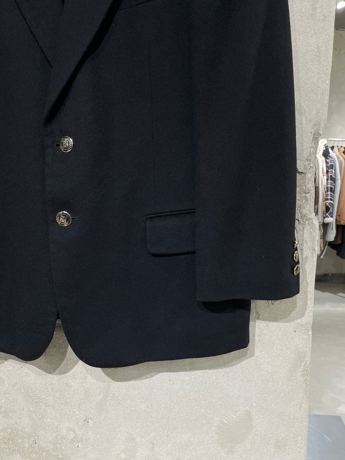 지방시 무슈 블랙 클래식 캐시미어 2B 블레이저 상품이미지5