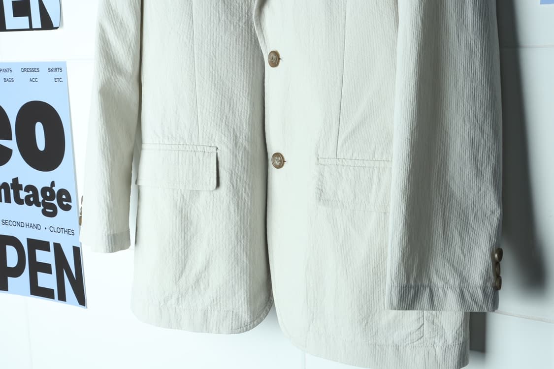 (L-XL) 헨리코튼 집업 바람막이 점퍼자켓 정장 시어서커-H33304 상품이미지5