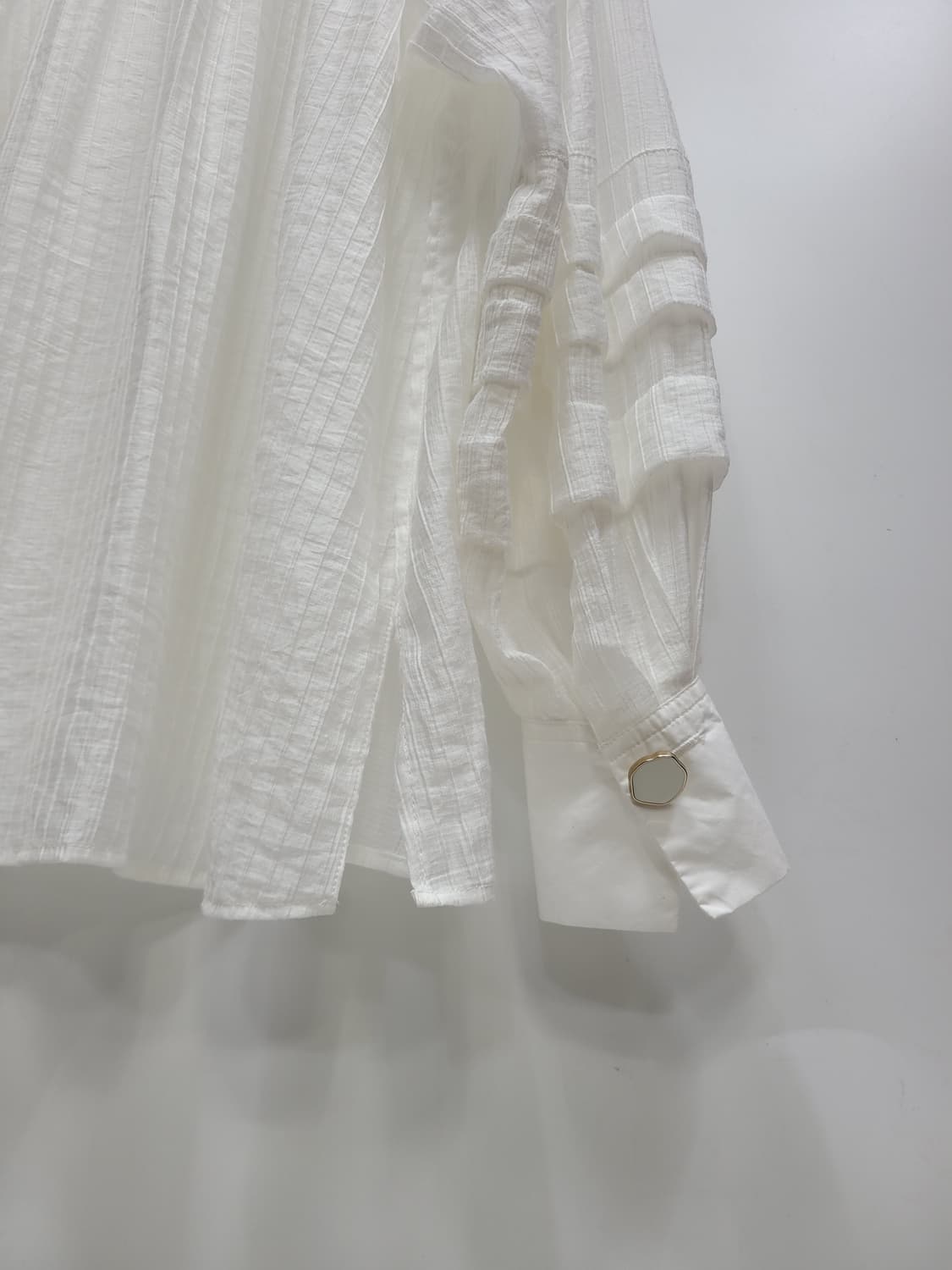 SISLEY 20SS 시슬리 레이온 블라우스 / 여 85 (42) 화이트 상품이미지4