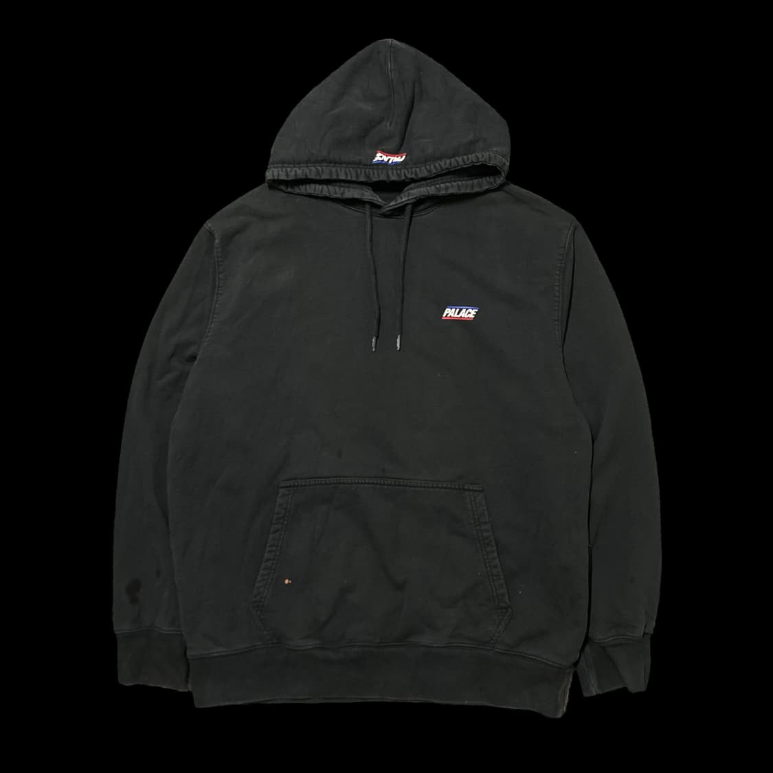 PALACE 팔라스 베이식컬리 어 후드 블랙 후드티 상품이미지1