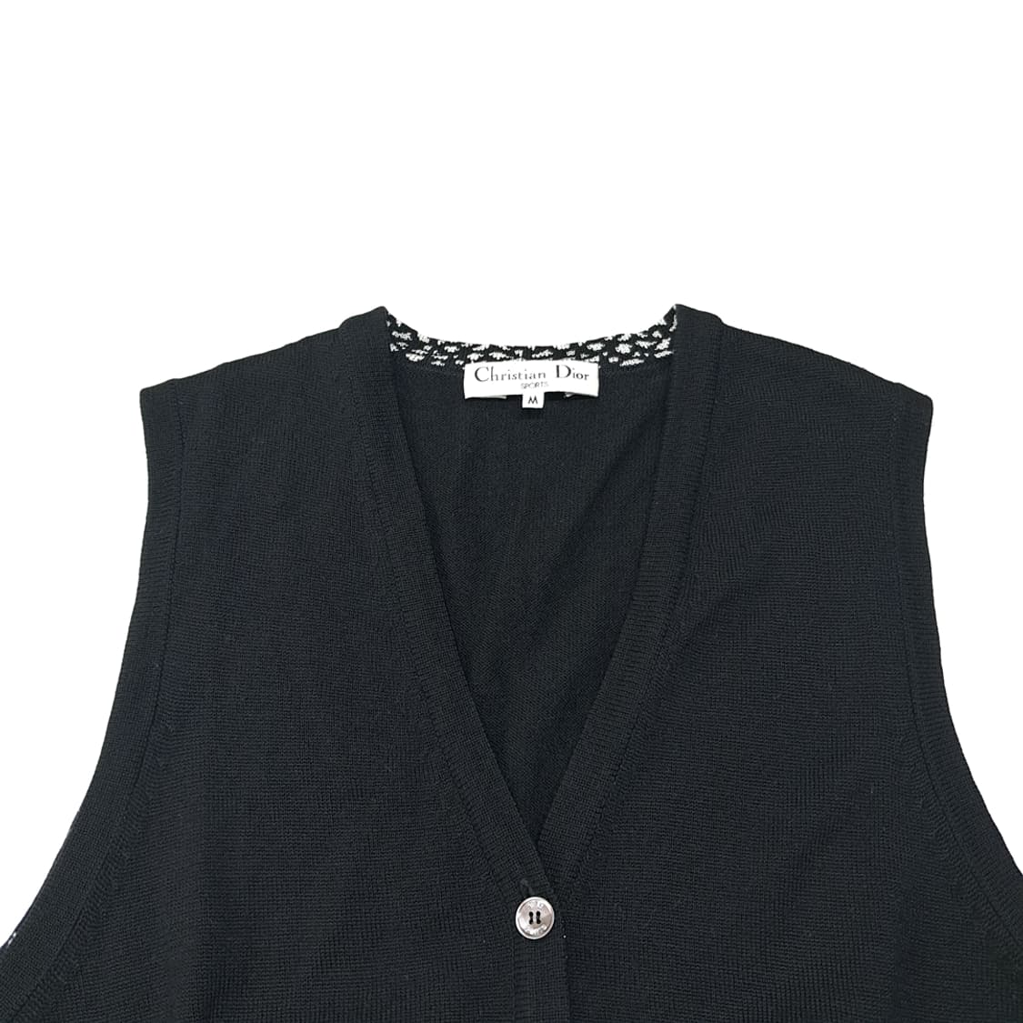 CL861 M 디올 90s 일본판 블랙 니트 조끼 스웨터 상품이미지2