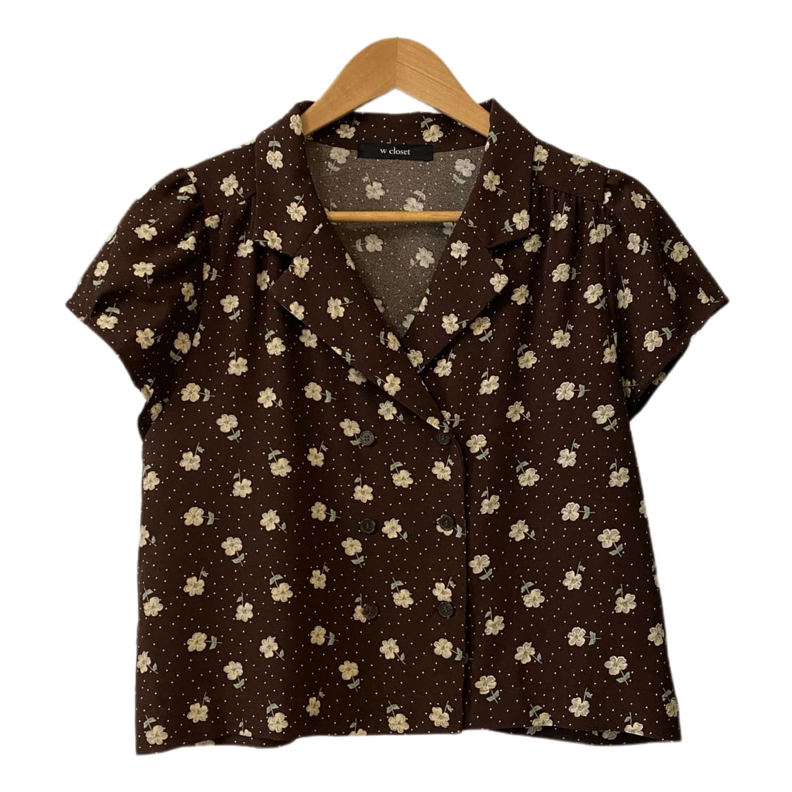 플라워 카라 반팔자켓 머메이드 스커트 세트 상품이미지4