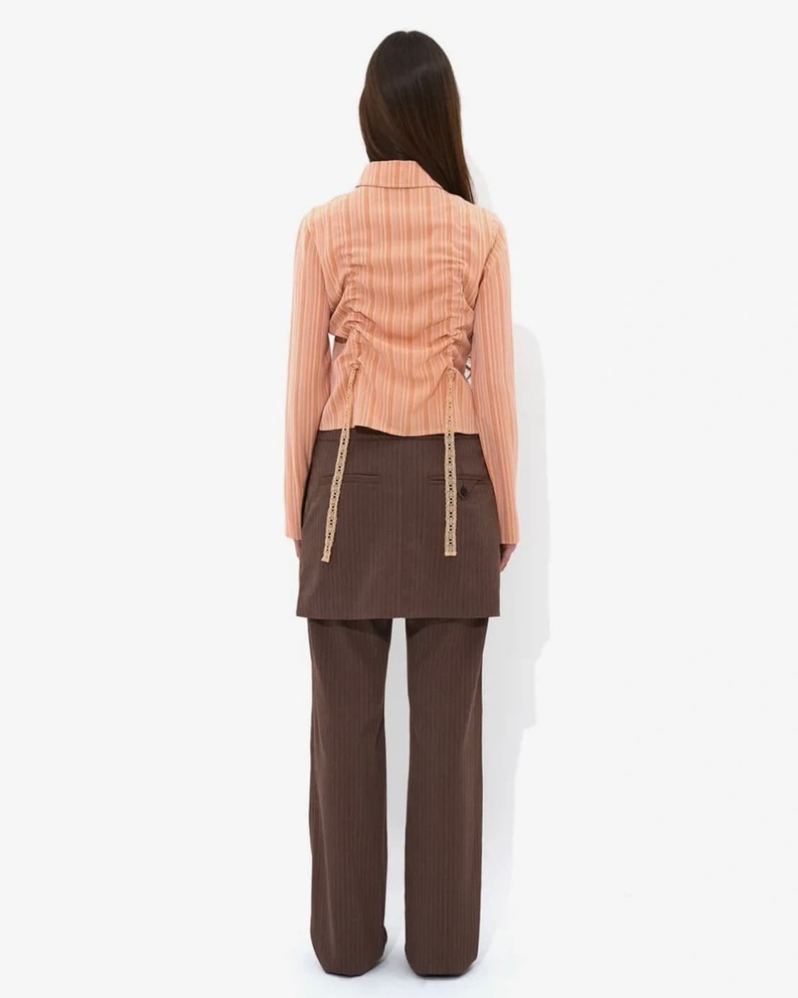 파르티멘토 우먼  리본 스트링 셔츠 상품이미지6