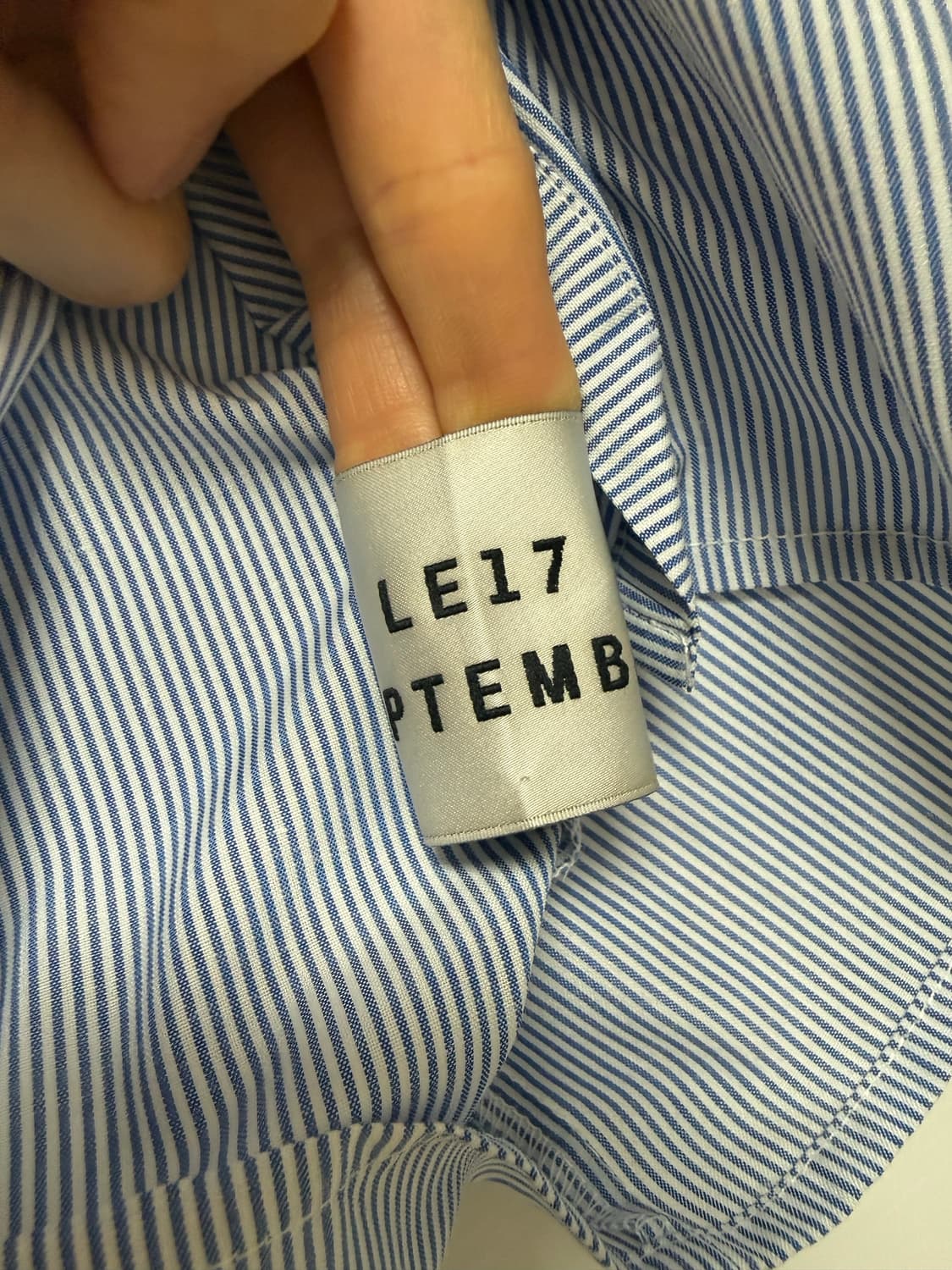 le17septembre 오간자 스트라이프 블라우스 상품이미지9