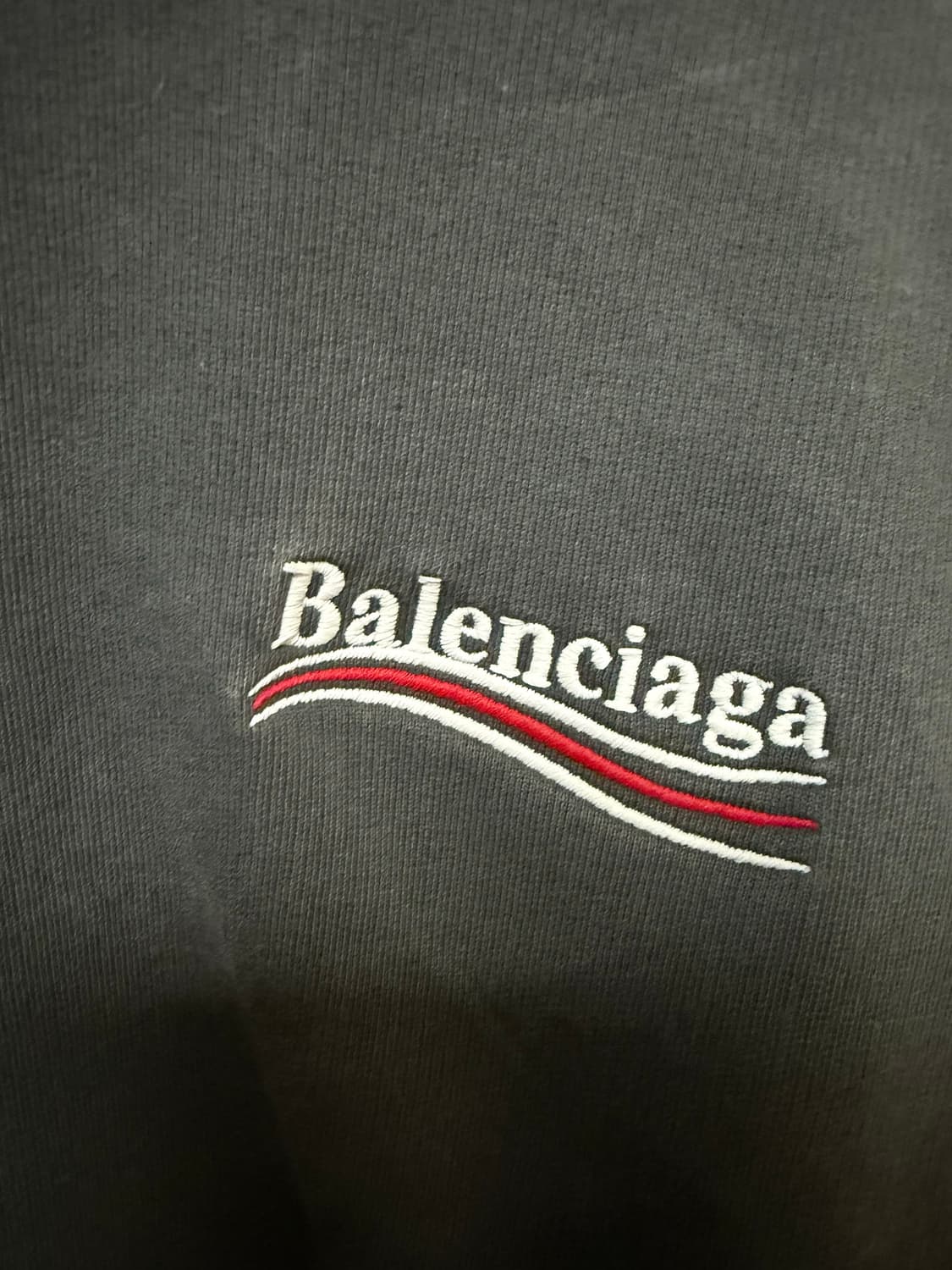 발렌시아가 웨이브로고 폴리티컬 후드 상품이미지3