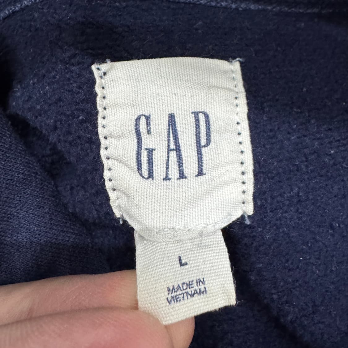 갭 Y2K 빅로고 후드티 네이비 상품이미지4