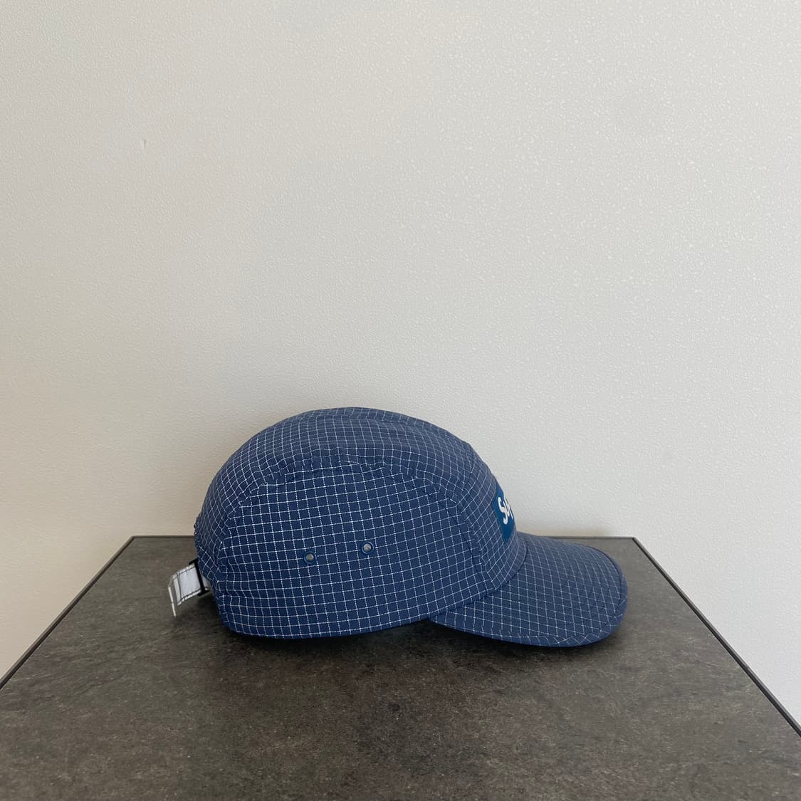 슈프림 립스탑 스카치 네이비 박스로고 캠프캡 모자 상품이미지3