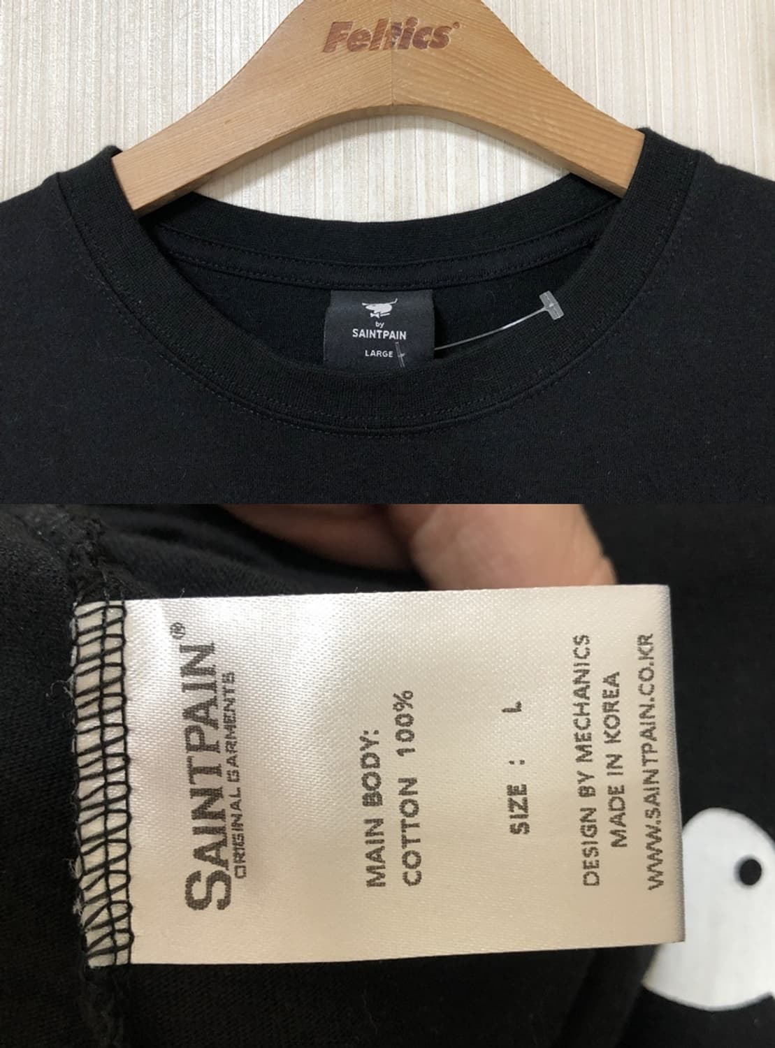 세인트페인(Saintpain)X플레이보이(Playboy) 버니 티셔츠 L 상품이미지5