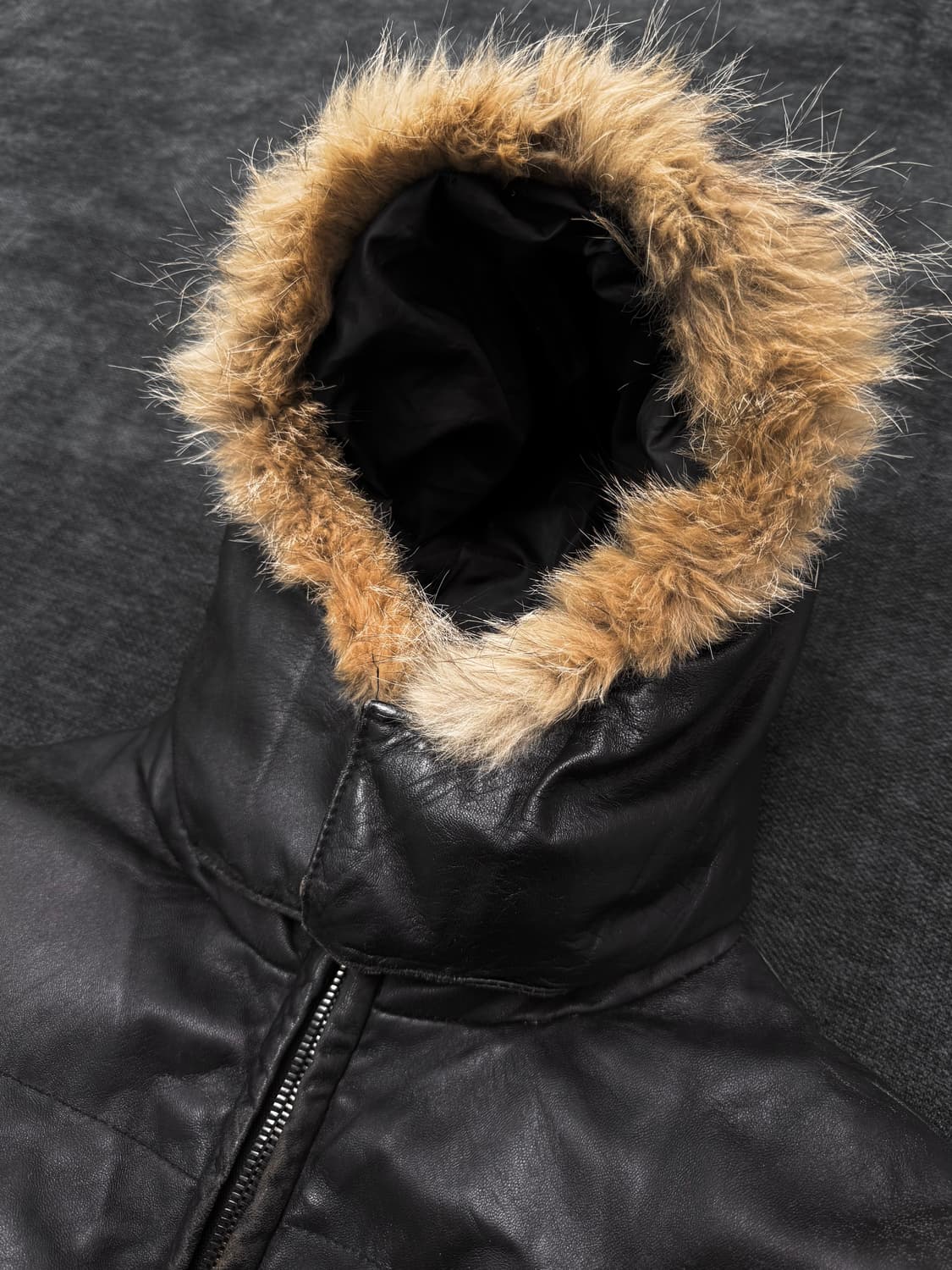 united arrow 레더 다운 푸퍼 상품이미지2