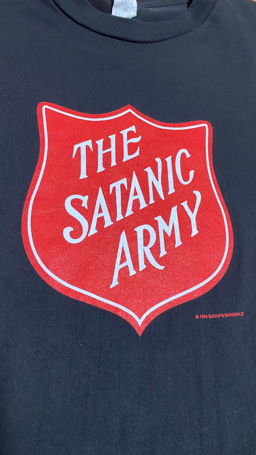 빈티지 90s 마릴린맨슨 사타닉아미 티셔츠 XXL 2XL 상품이미지3