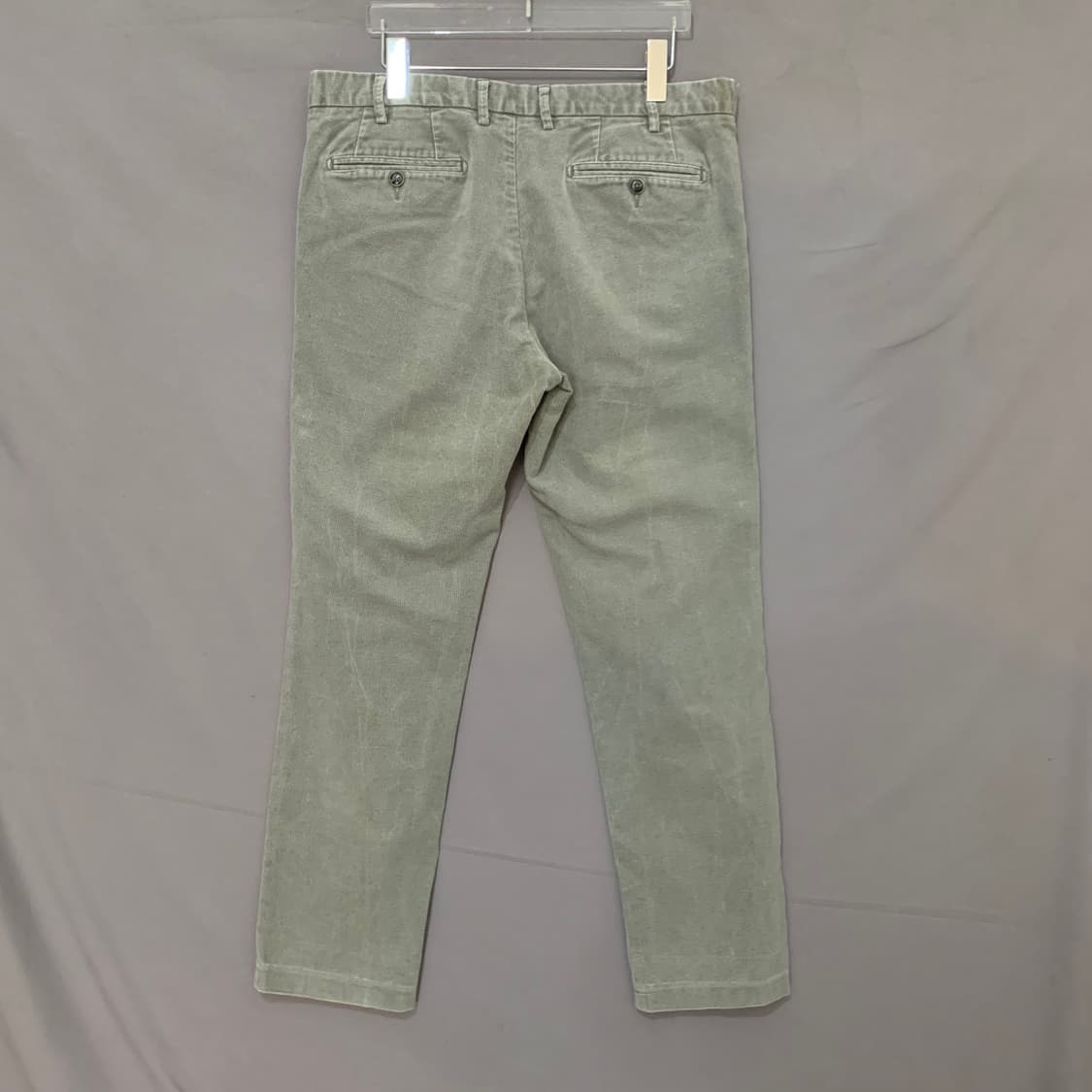 33인치 헨리코튼 이탈리안핏 워싱 기모 스판 치노팬츠 면바지 상품이미지2