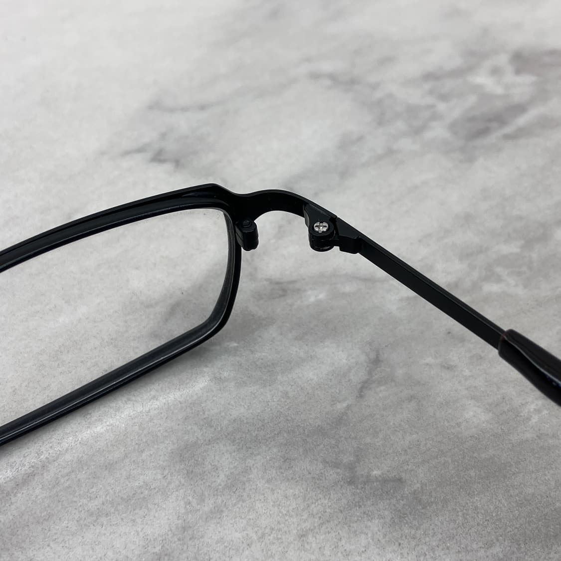 C71 리조 RIJO PLUS 블랙 슬림 스퀘어 메탈테 안경 상품이미지3