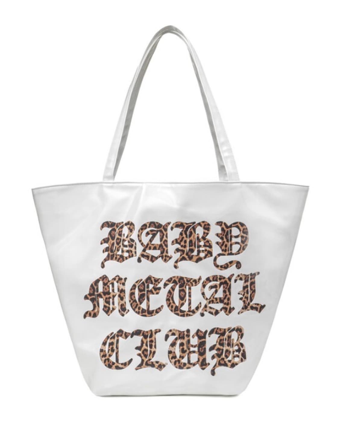 (구해요) 베이비메탈클럽 베메클 레오파드 로고 에나멜백 화이트 상품이미지1