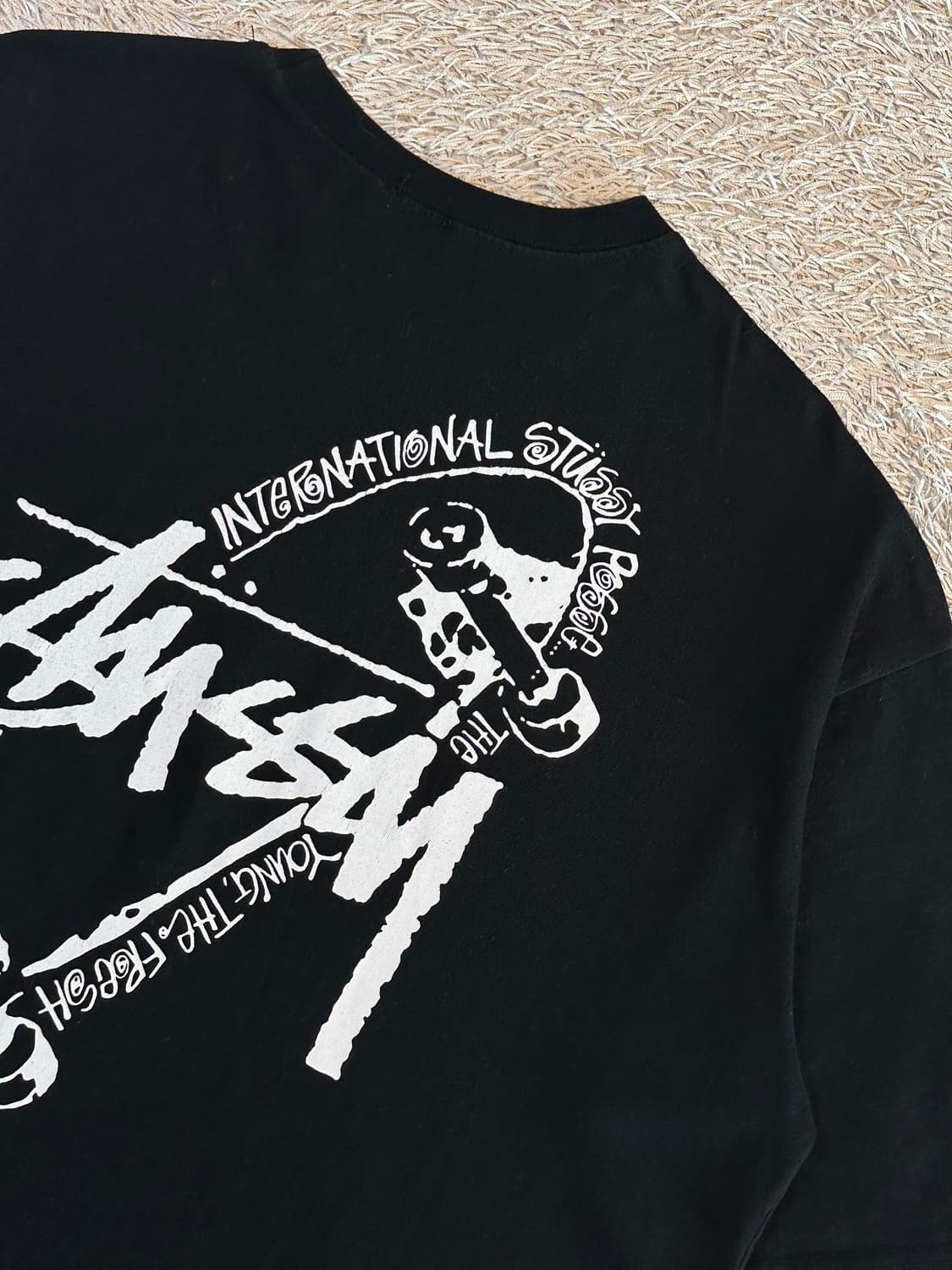 스투시 STUSSY USA 스케이트 보드 반팔 티셔츠 블랙 상품이미지4