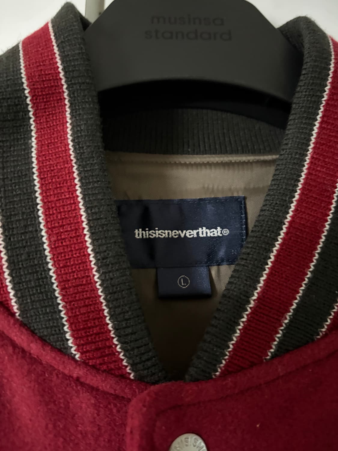 [L] 디스이즈네버댓 하라주쿠 래글런 바시티 자켓 상품이미지4