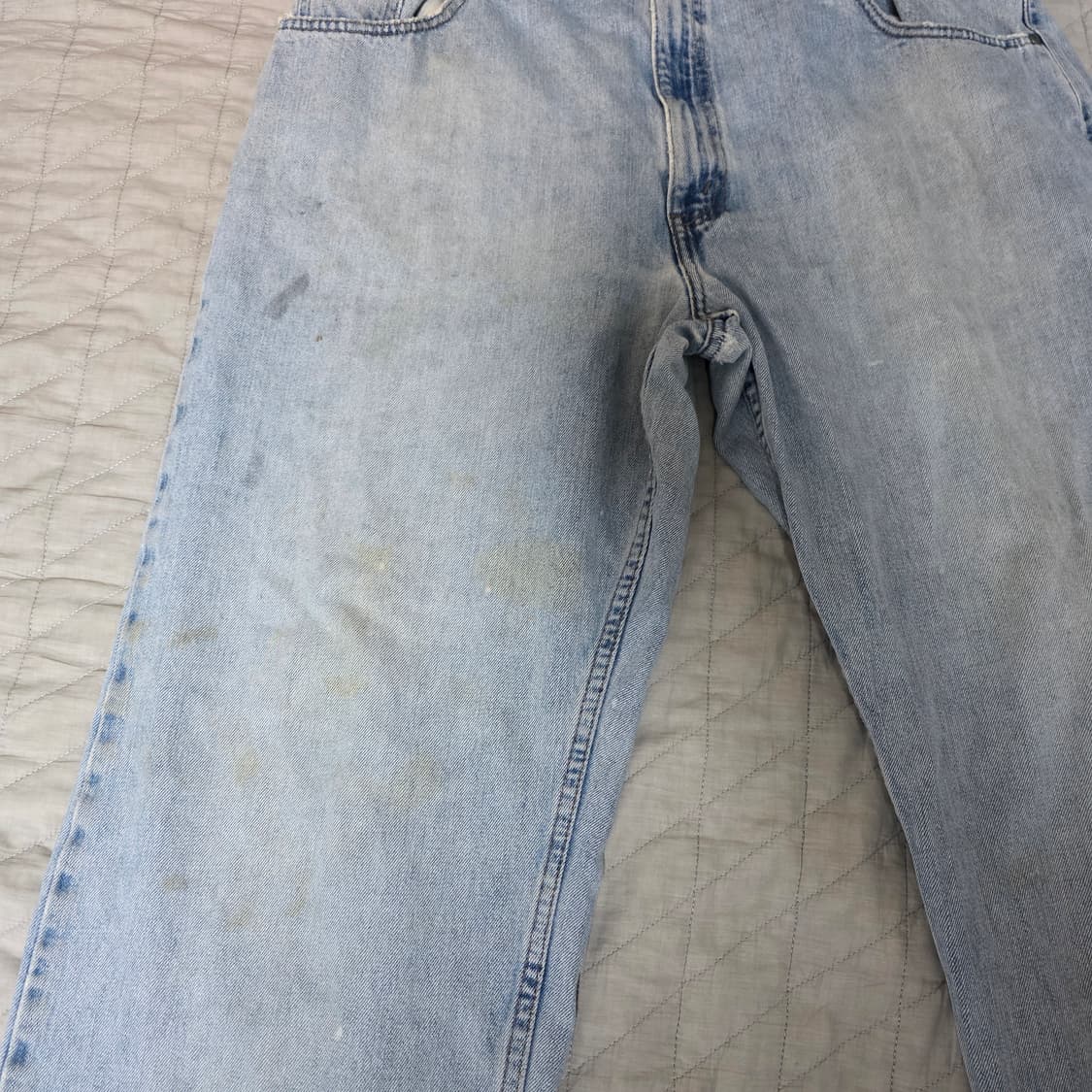 [40X32] 90s 리바이스 실버탭 연청 스트레이트 루즈핏 - 퍽쿨 상품이미지2