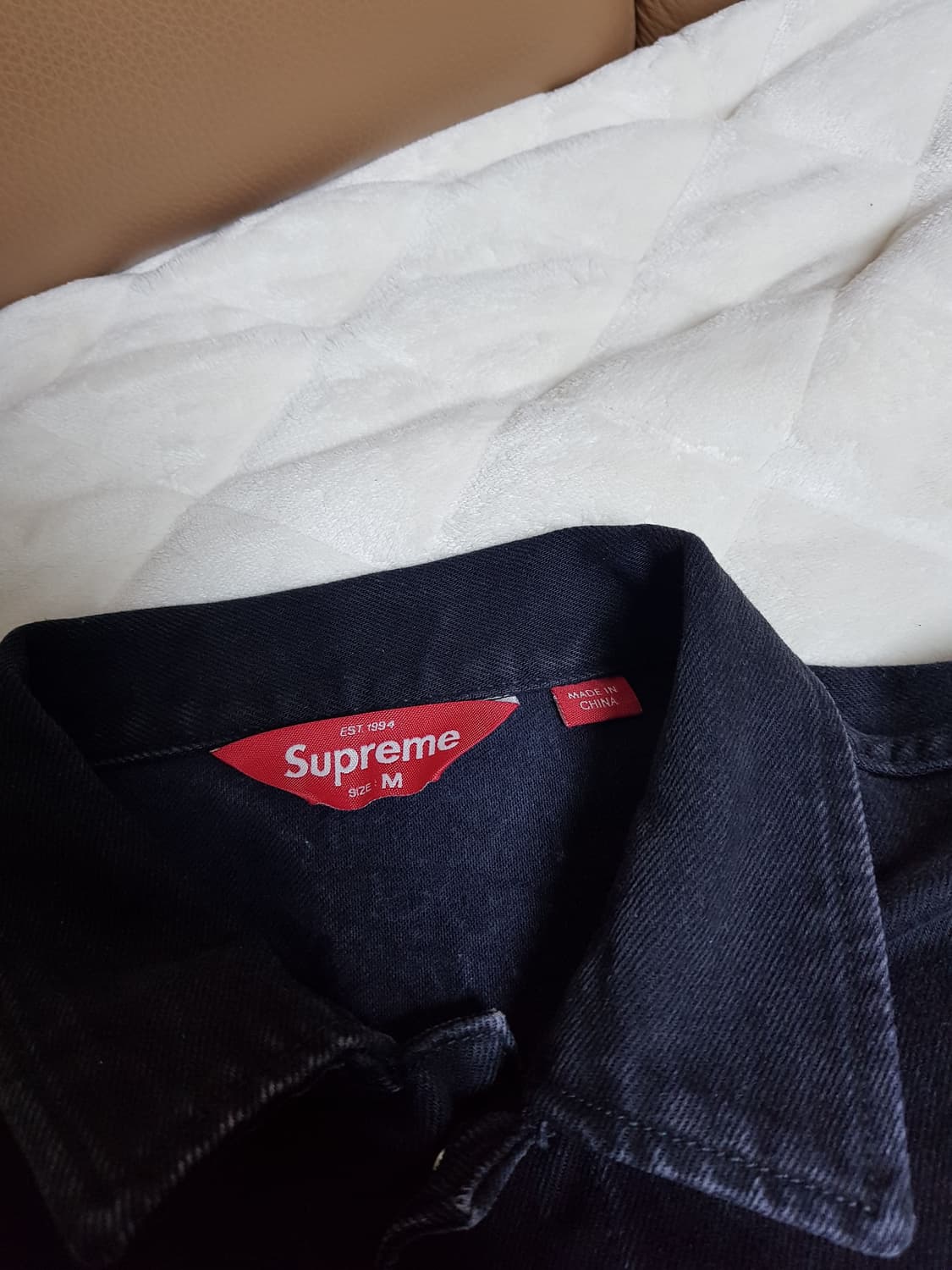 슈프림 시보리 데님 트러커 자켓 블랙 23SS 상품이미지6