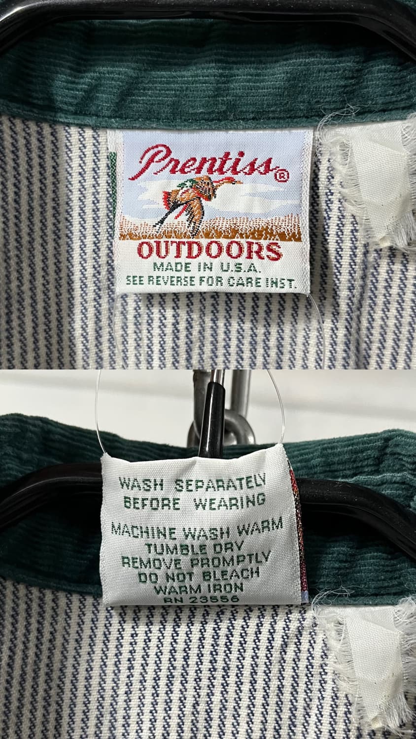 80s Prentiss Outdoors hickory shirt  상품이미지7