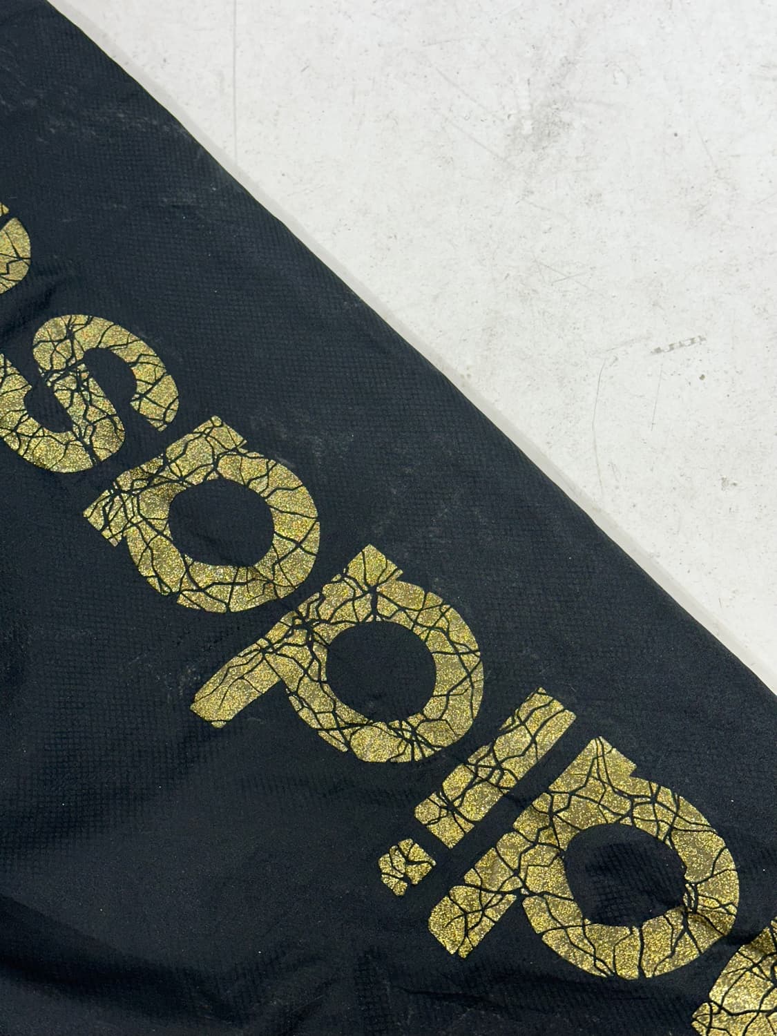 아디다스 블랙 골드 삼선 와이드 빅 로고 트랙 팬츠 추리닝 바지 L 상품이미지6