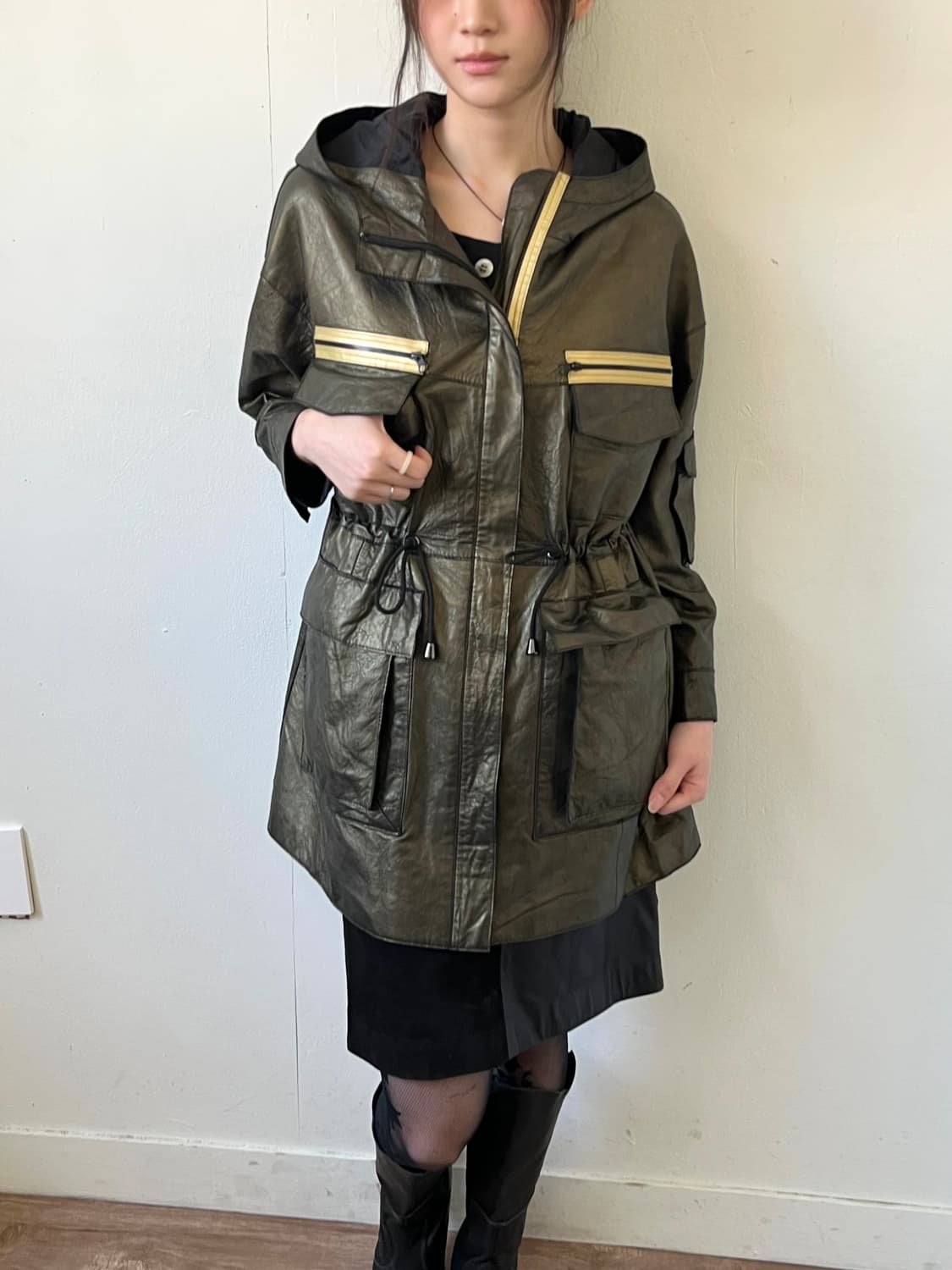 Max Cartizio 레더 후드자켓 상품이미지5