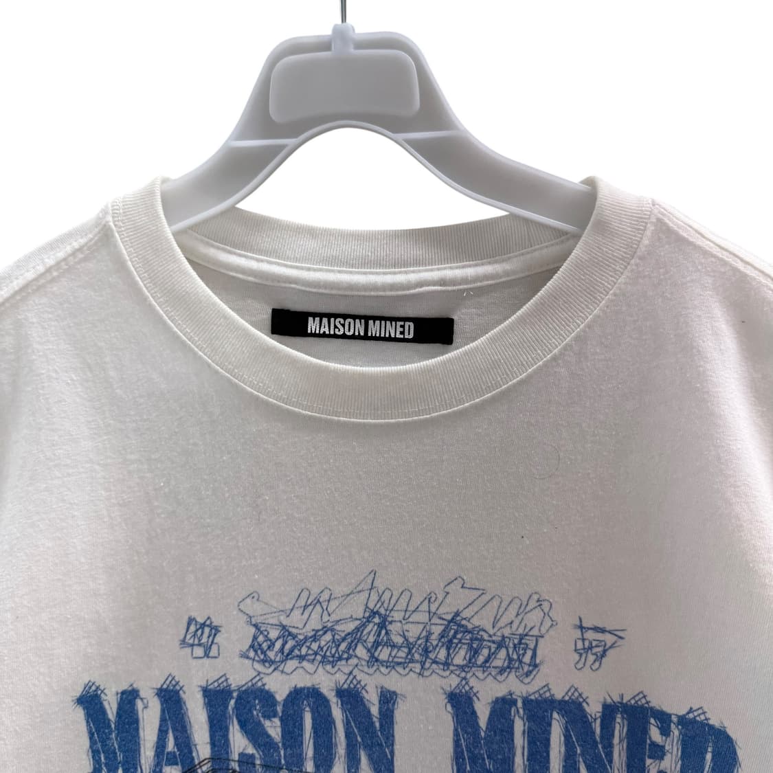 [M] 메종미네드 화이트 반팔 티셔츠 상품이미지5