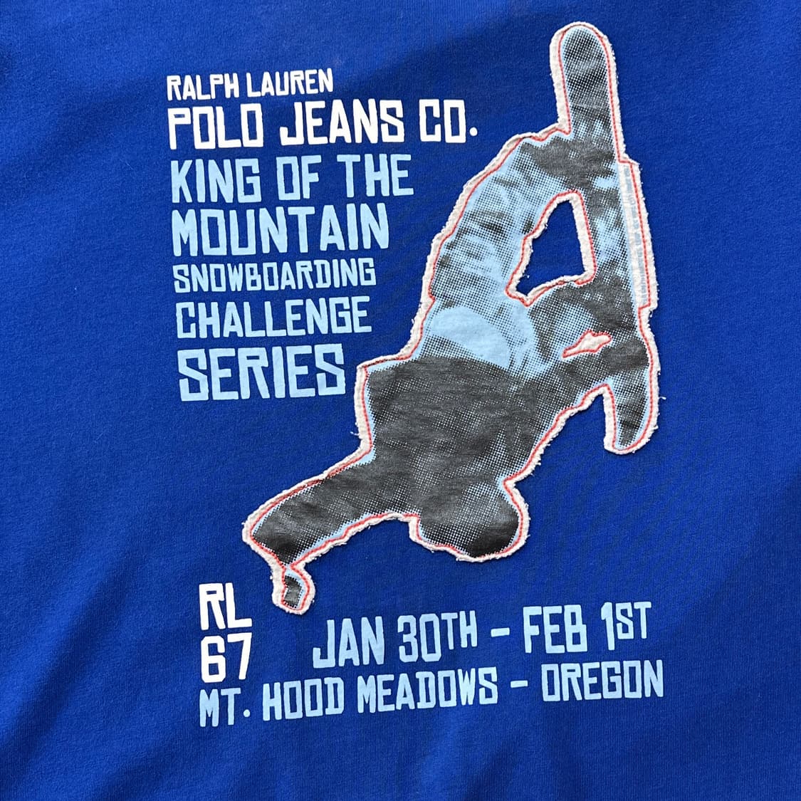 9~00s 폴로 진스 스노우보드 롱슬리브 티셔츠 XL 상품이미지3