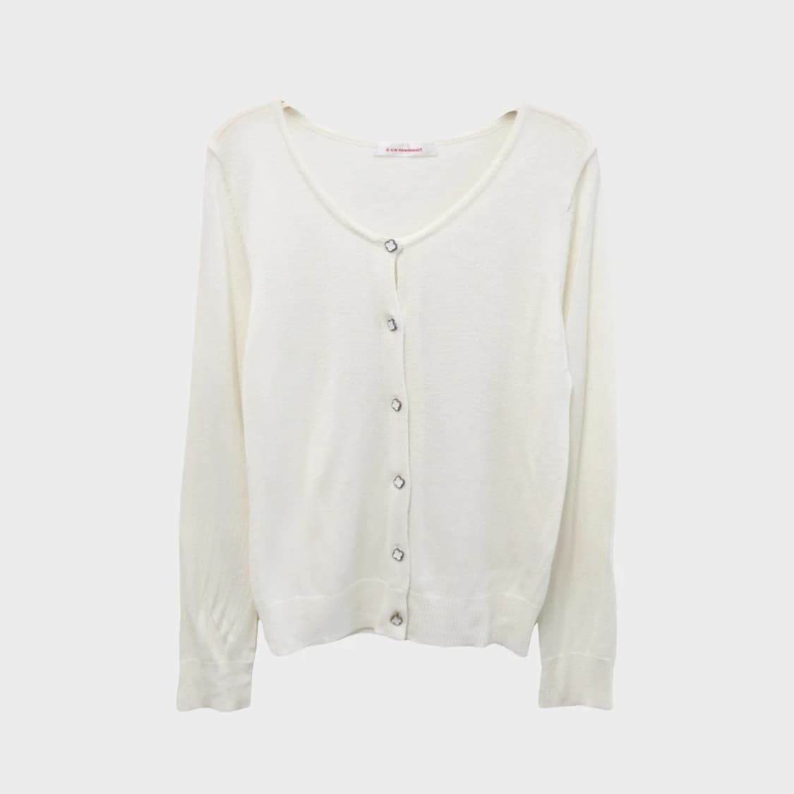 MOMENT 단추 포인트 가디건 60382 상품이미지1