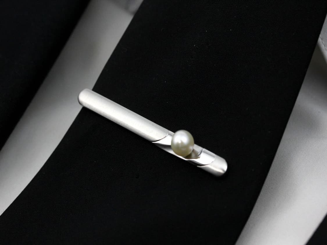 엠씨엠 A+등급 5.5cm 천연진주 남자 명품 넥타이핀 커프스 세트 상품이미지9