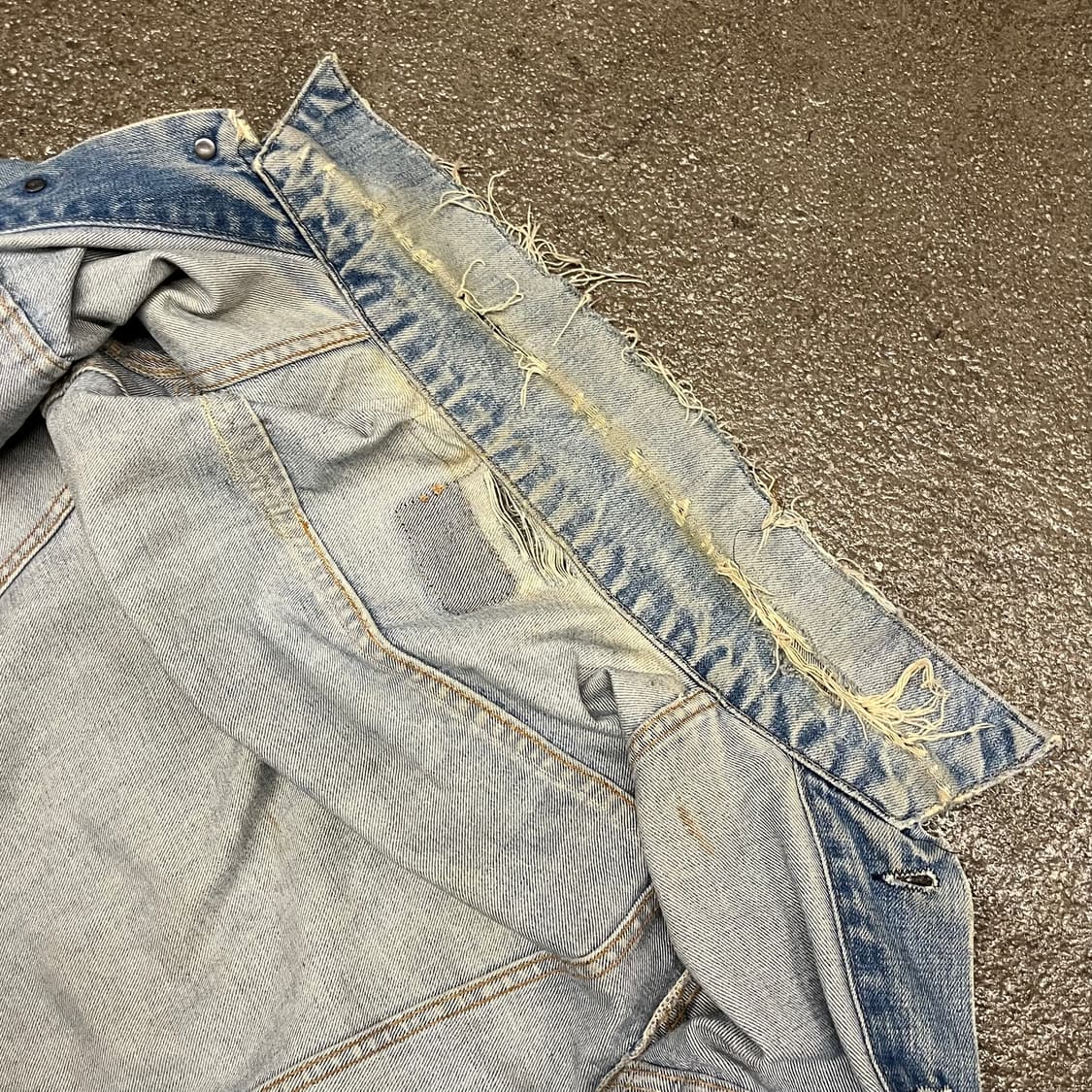70s Levis 데님 트러커 자켓 (100-105) 상품이미지8
