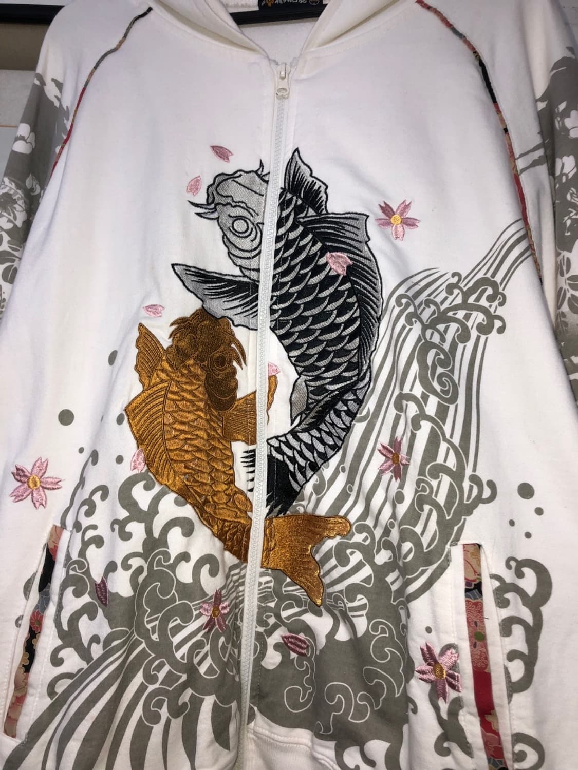 飛翔白麗 Oriental Big Koi  Hood Zipup 상품이미지5