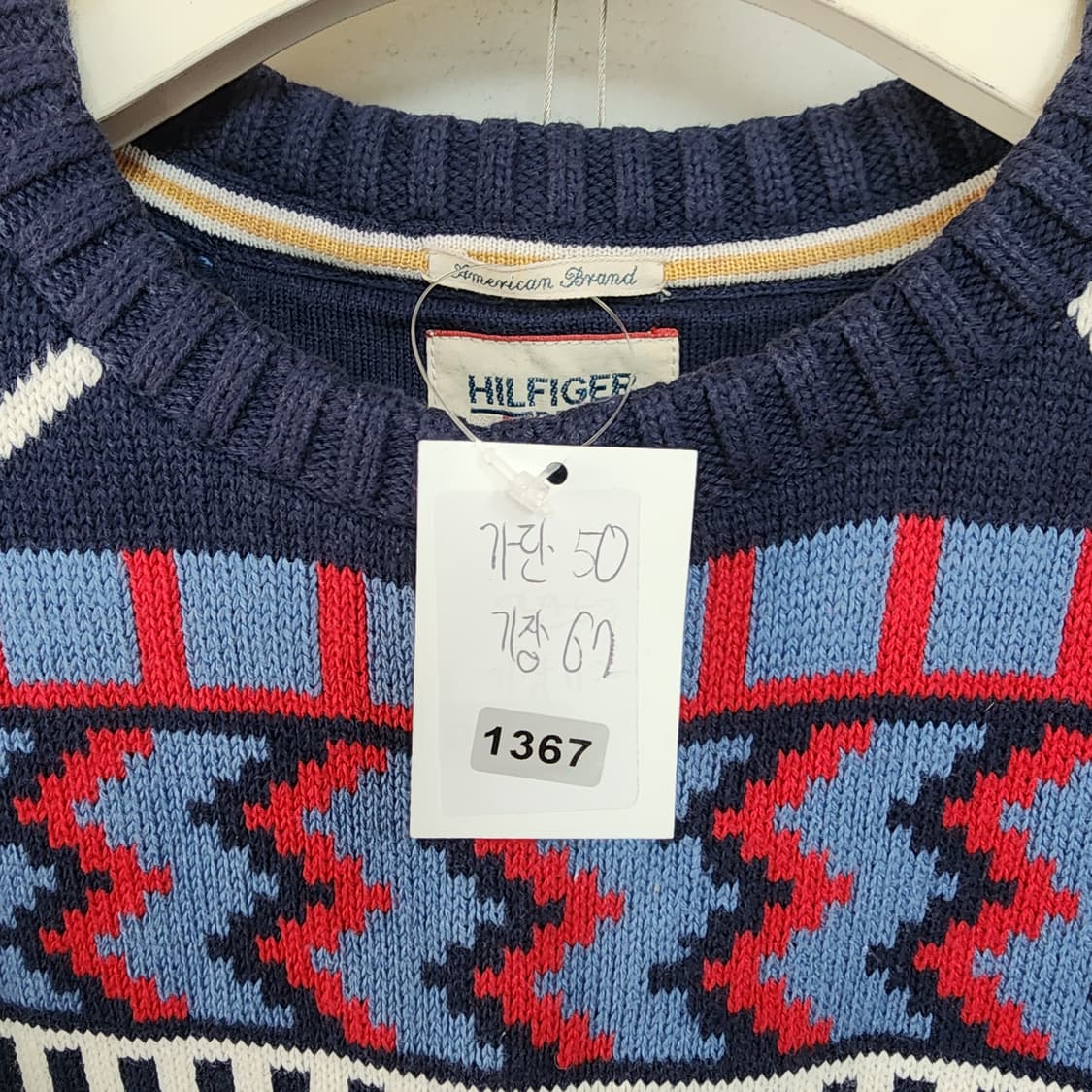 타미힐피거 패턴 니트 스웨터 상품이미지10