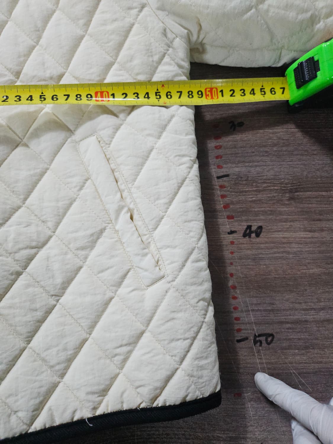 CELDEN 퀼팅 자켓 아이보리 160 성인 55 상품이미지4