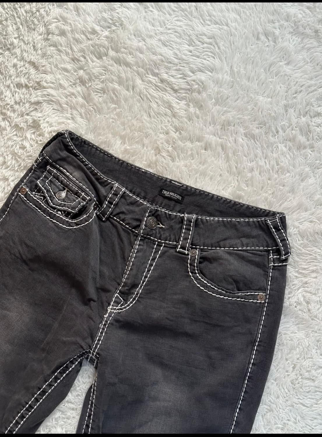 트루릴리전 스티치 데님 블랙 워싱 (32) 상품이미지5