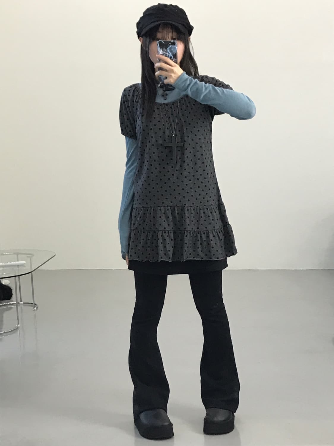 Theoria Dotted Mini Onepiece 상품이미지1