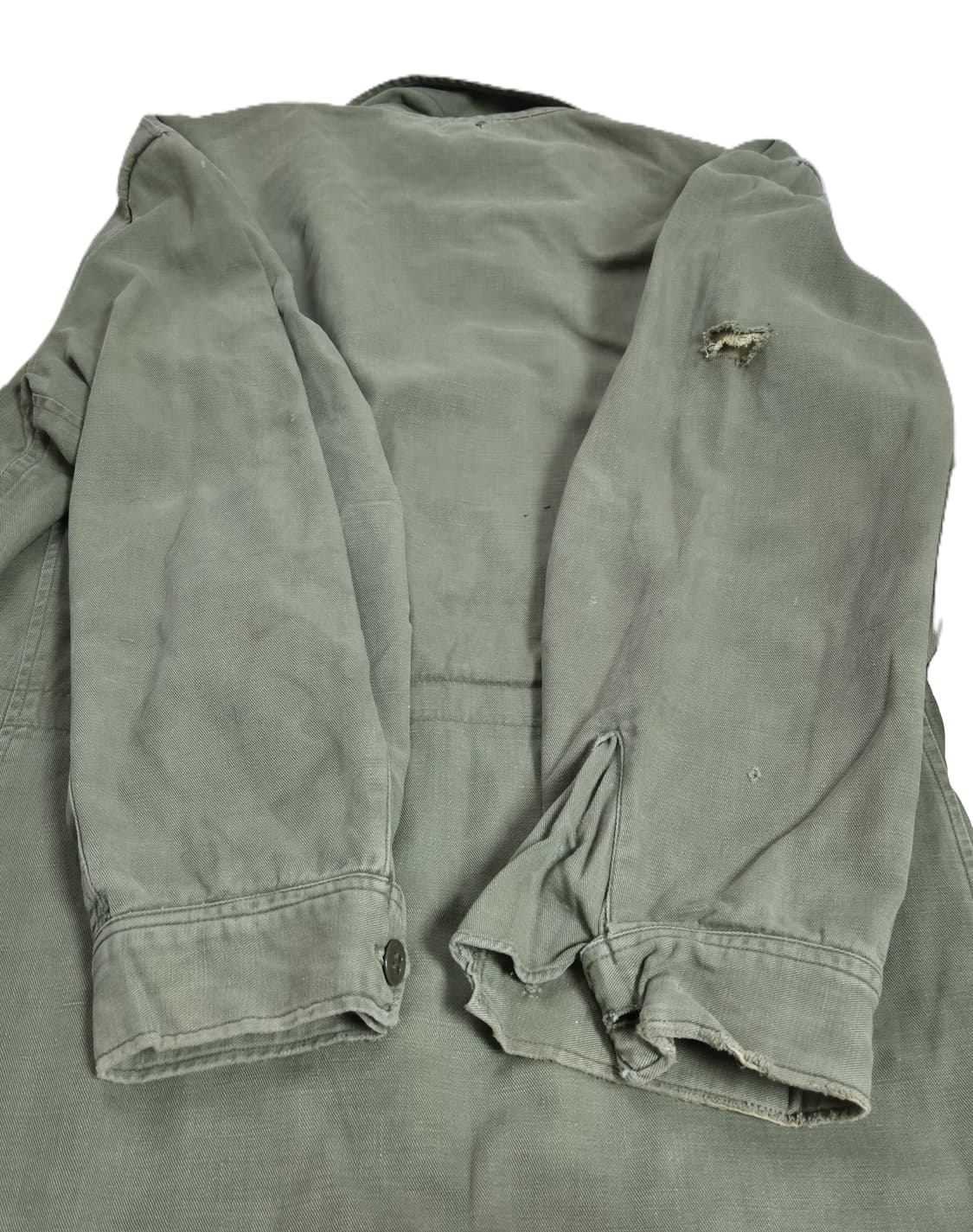 육군 구형 70년대 민무늬 야전상의 전투복 상의 자켓 (XL) 상품이미지7