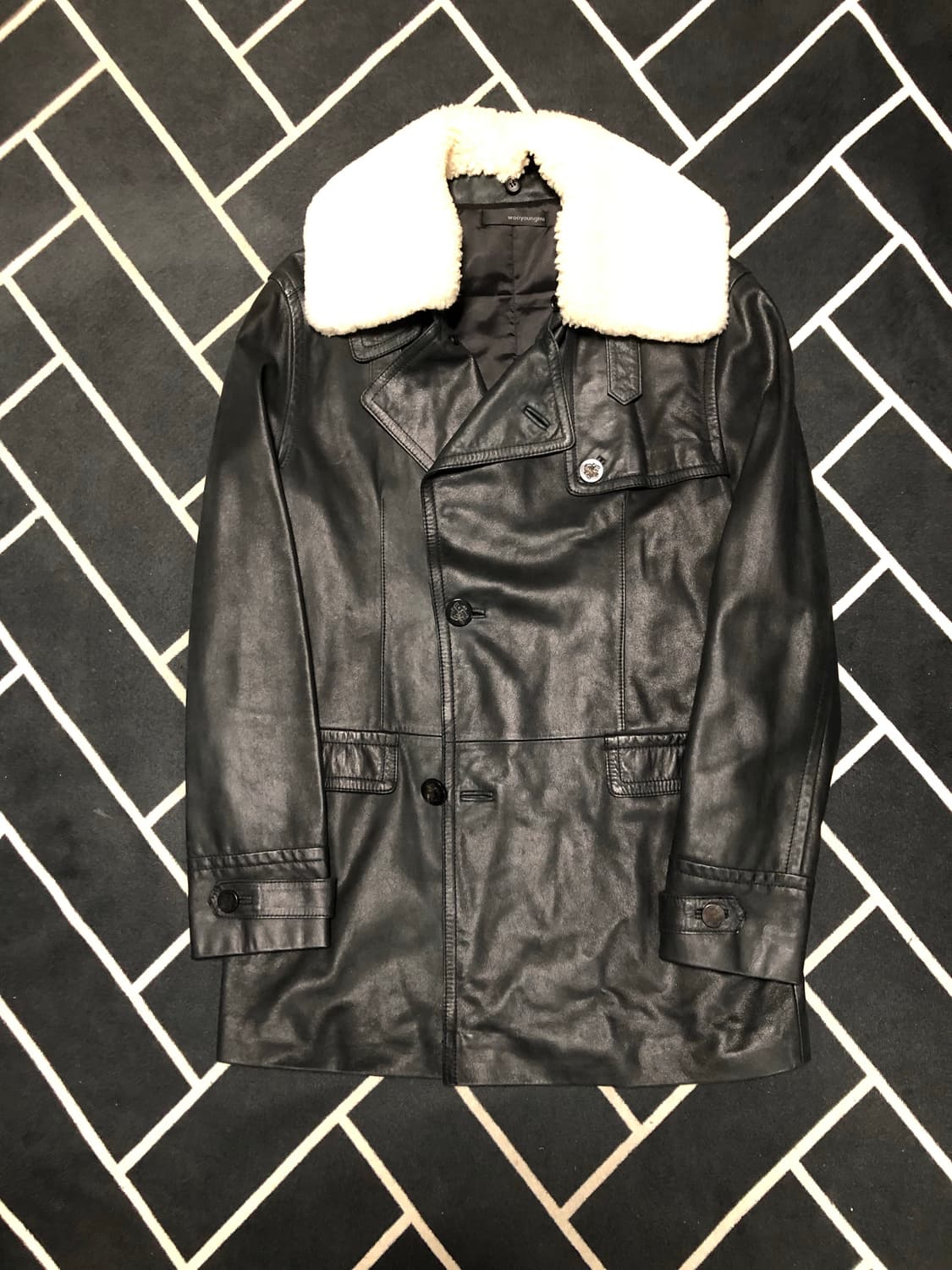 (초특가)우영미 솔리드옴므 리얼가죽시어링무스탕/몽클레어 타임 시스템톰포드 상품이미지3