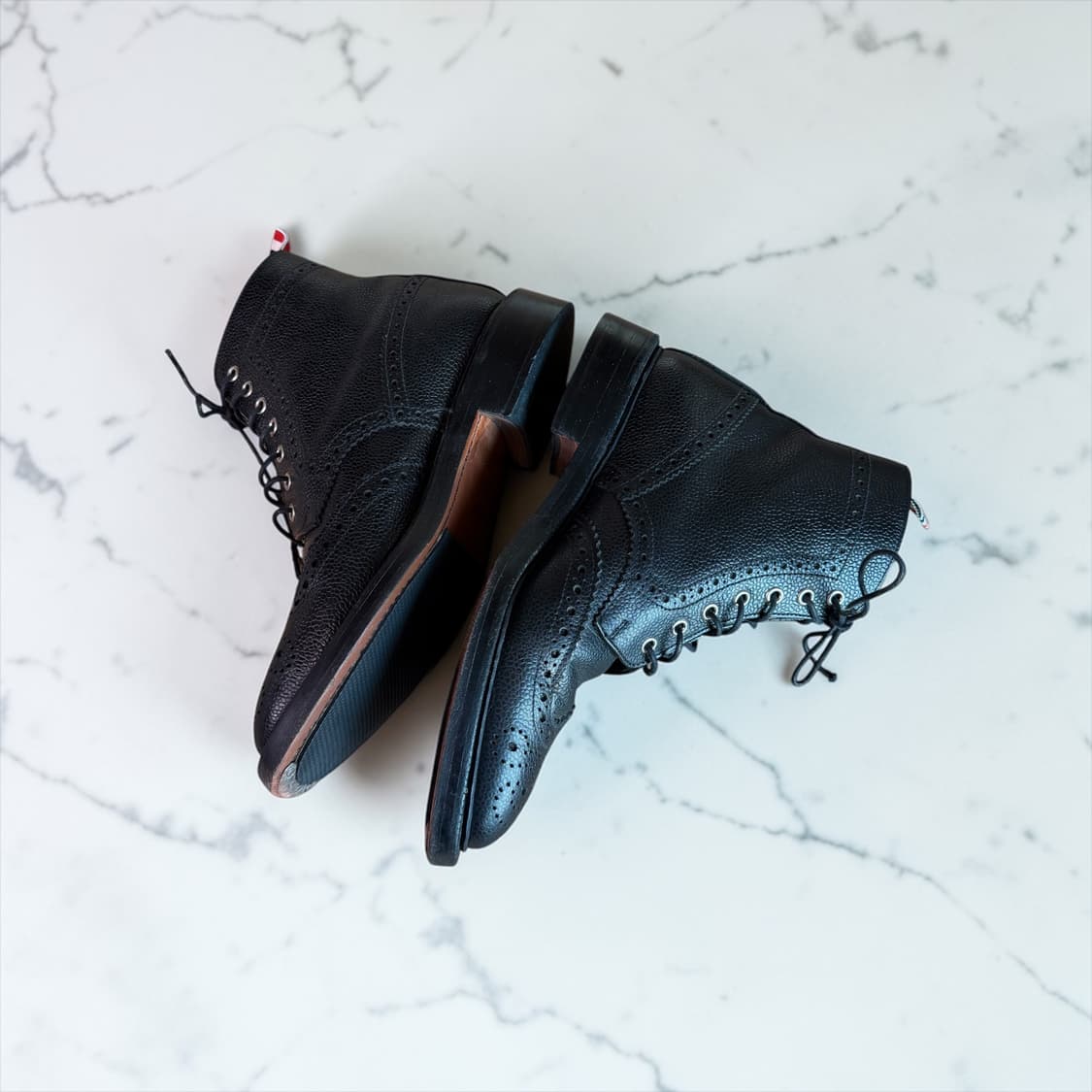 260~265/ 톰브라운 페블 그레인 레더 윙팁 부츠 상품이미지5