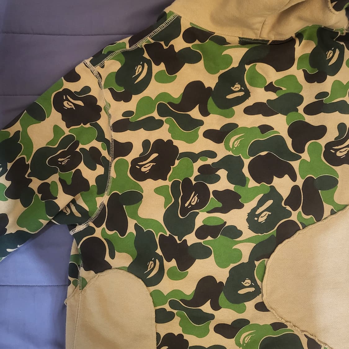 BAPE 베이프 ABC 카모 패치워크 풀집업 후드집업 상품이미지4
