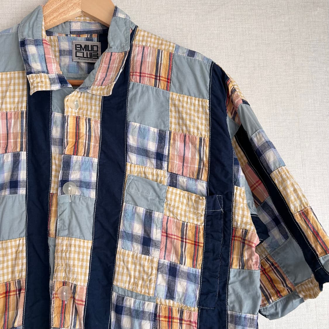 Vintage Patch work shirts 상품이미지3