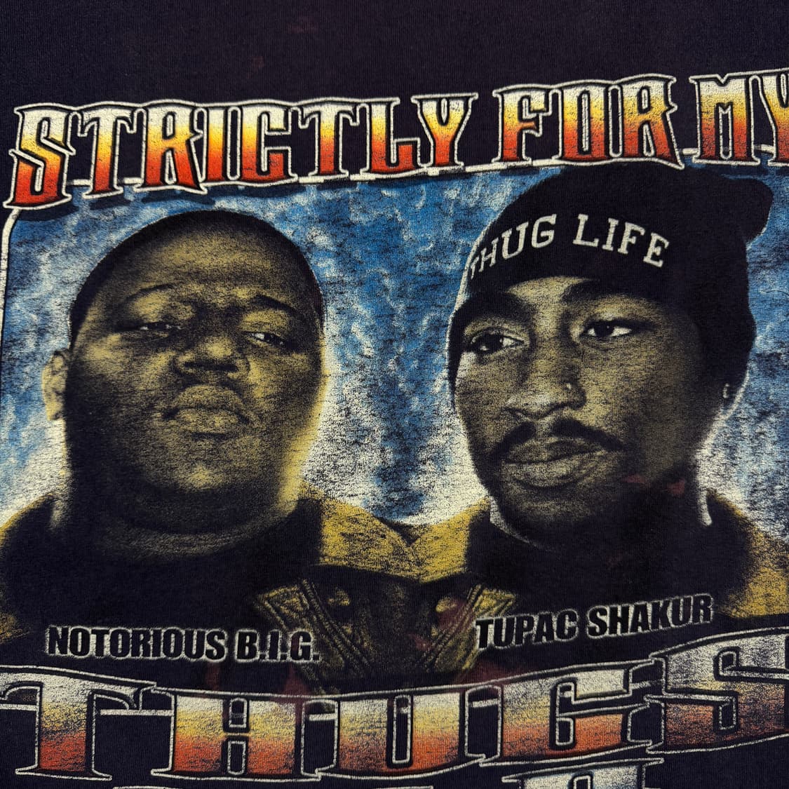 90s Tupac & Biggie 투팍 비기 메모리얼 랩티셔츠 상품이미지4