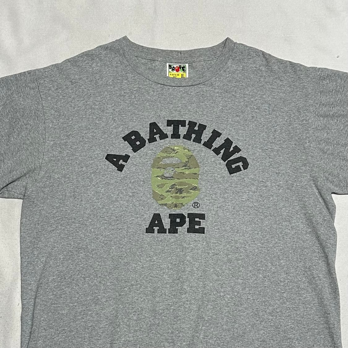 XL 베이프 카모 그레이 반팔 티셔츠 상품이미지1