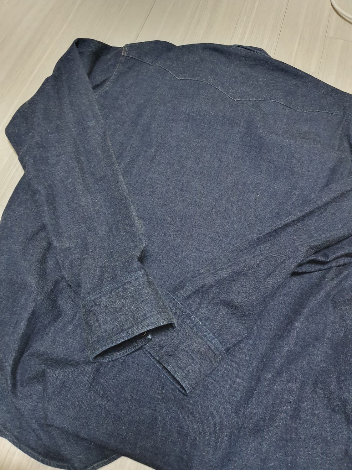 [XL] RRL 데님 웨스턴셔츠 택사이즈XXL 수선제품 상품이미지10