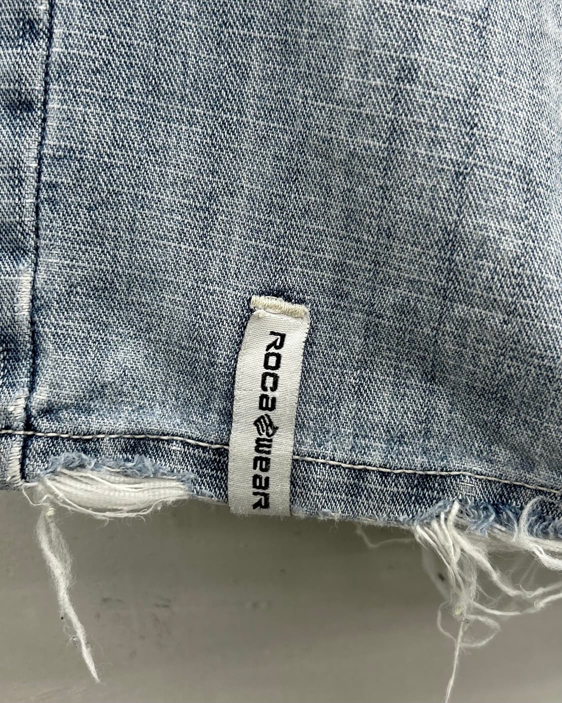 ROCAWEAR 로카웨어 백포켓 자수로고 데님 버뮤다 팬츠 상품이미지6