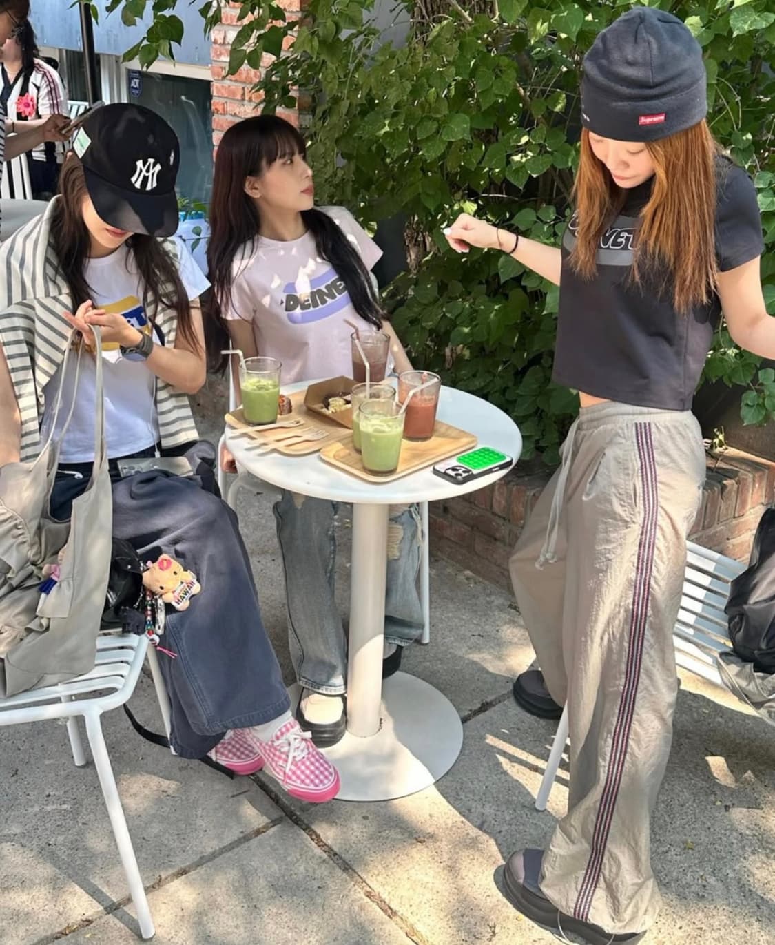 새상품) 다이닛 백로고 나일론 트랙 팬츠 상품이미지4