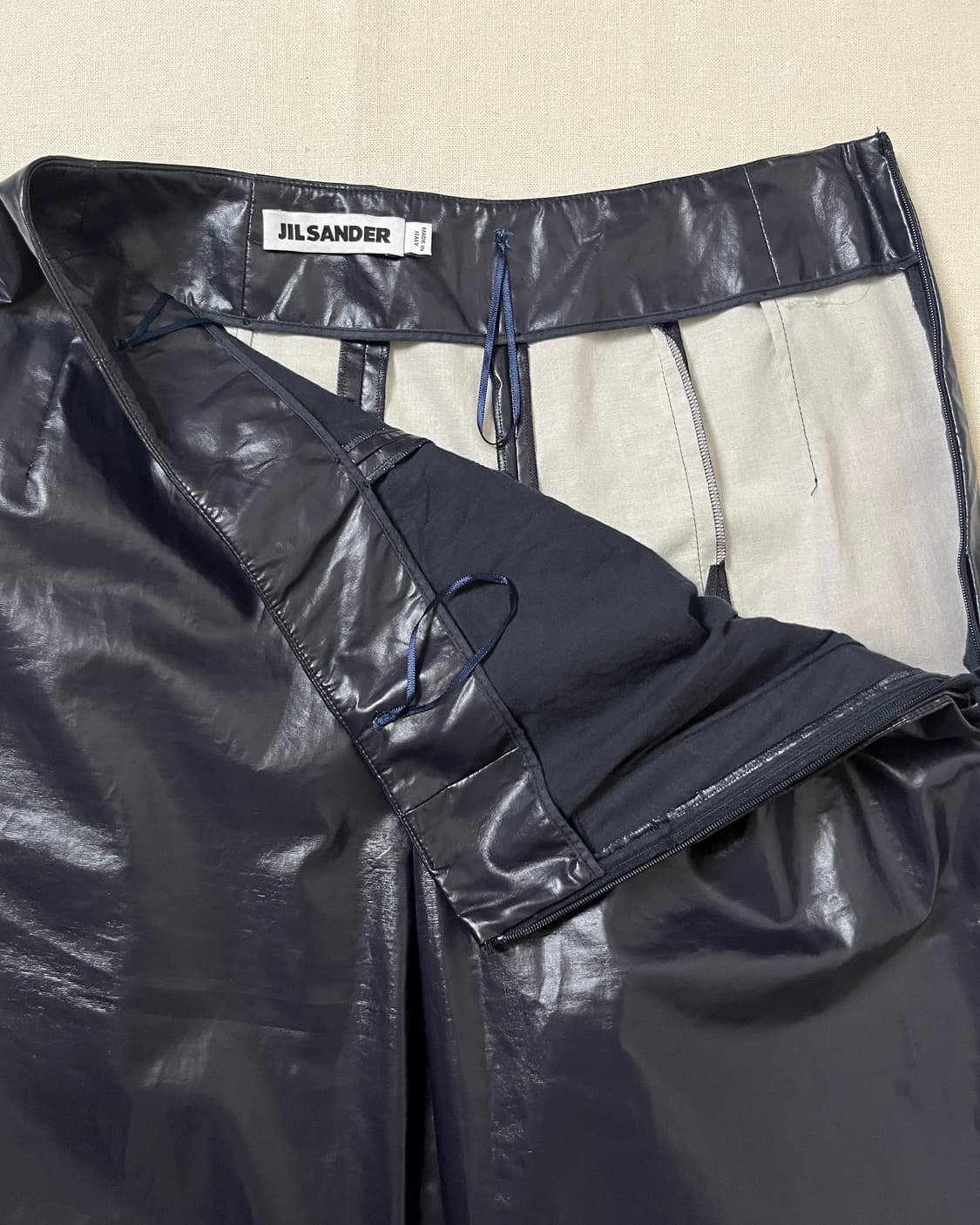 질샌더 폴리우에탄 코팅 와이드 팬츠 jil sander  상품이미지6